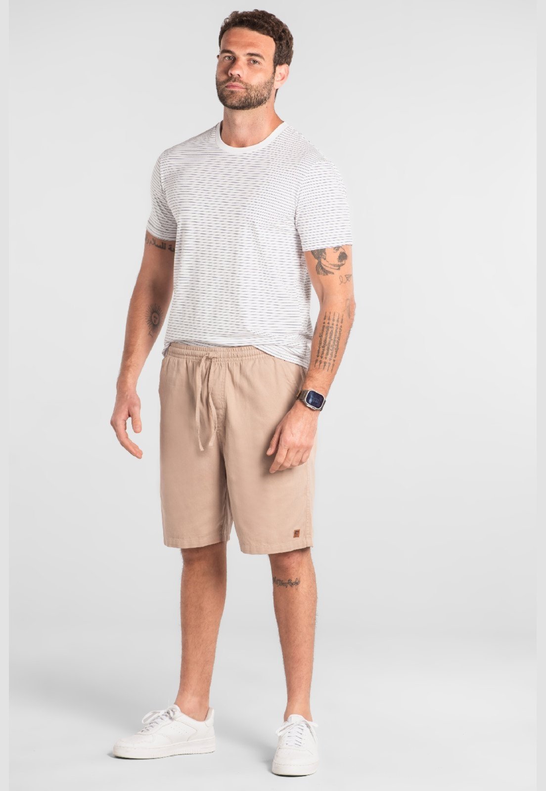 Bermuda Masculina em Sarja The Philippines Marrom