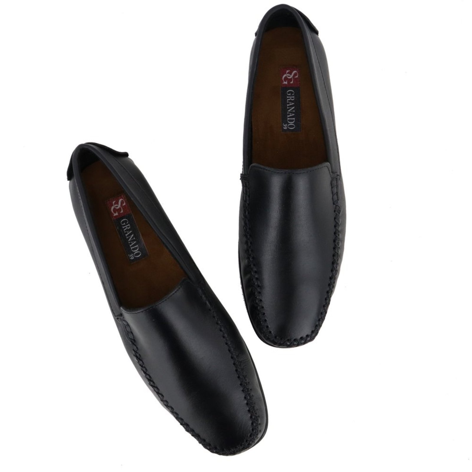 Sapato Mocassim Masculino Penny Loafer Elegante Couro Soft 608 Preto