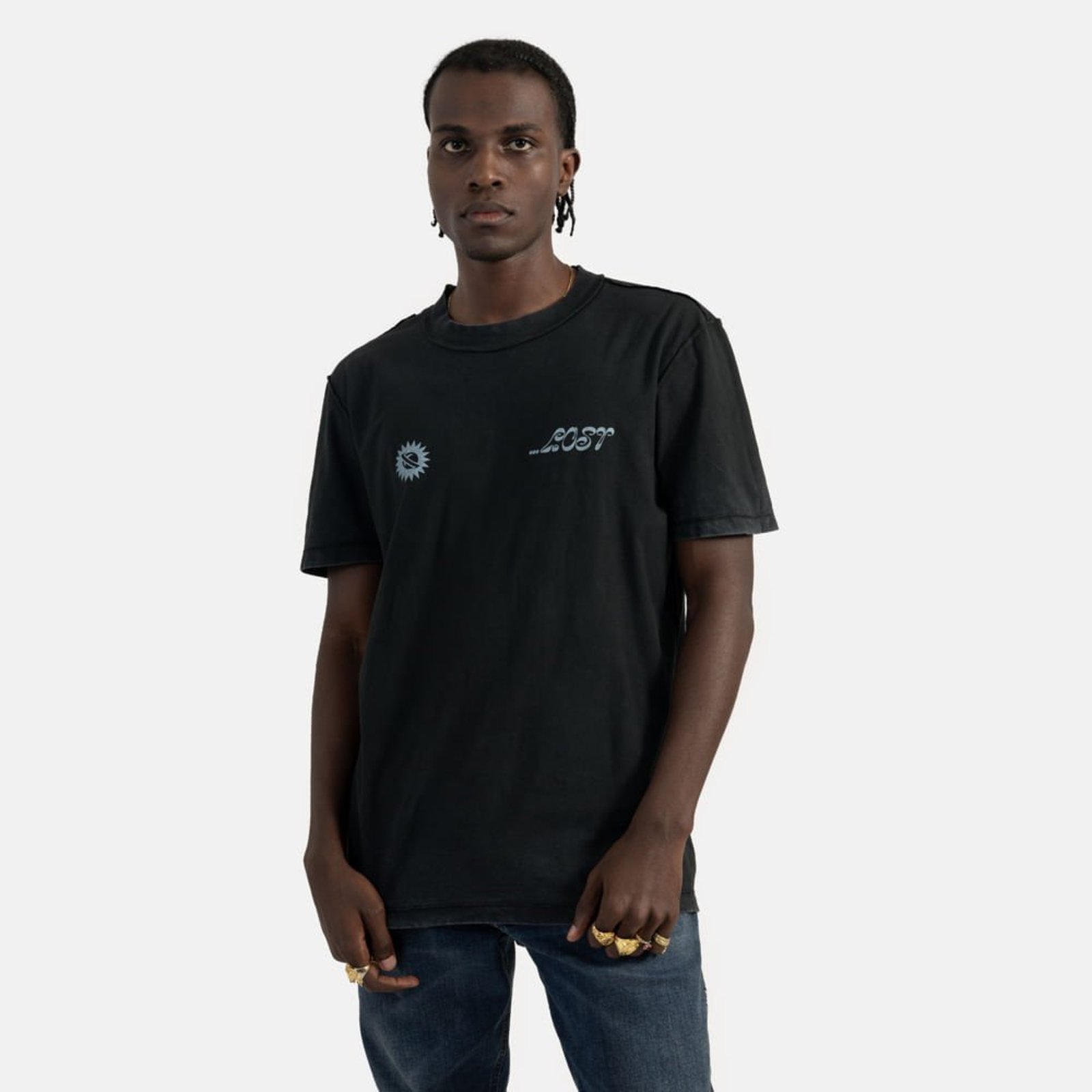 T-Shirt Lost Dupla Preto