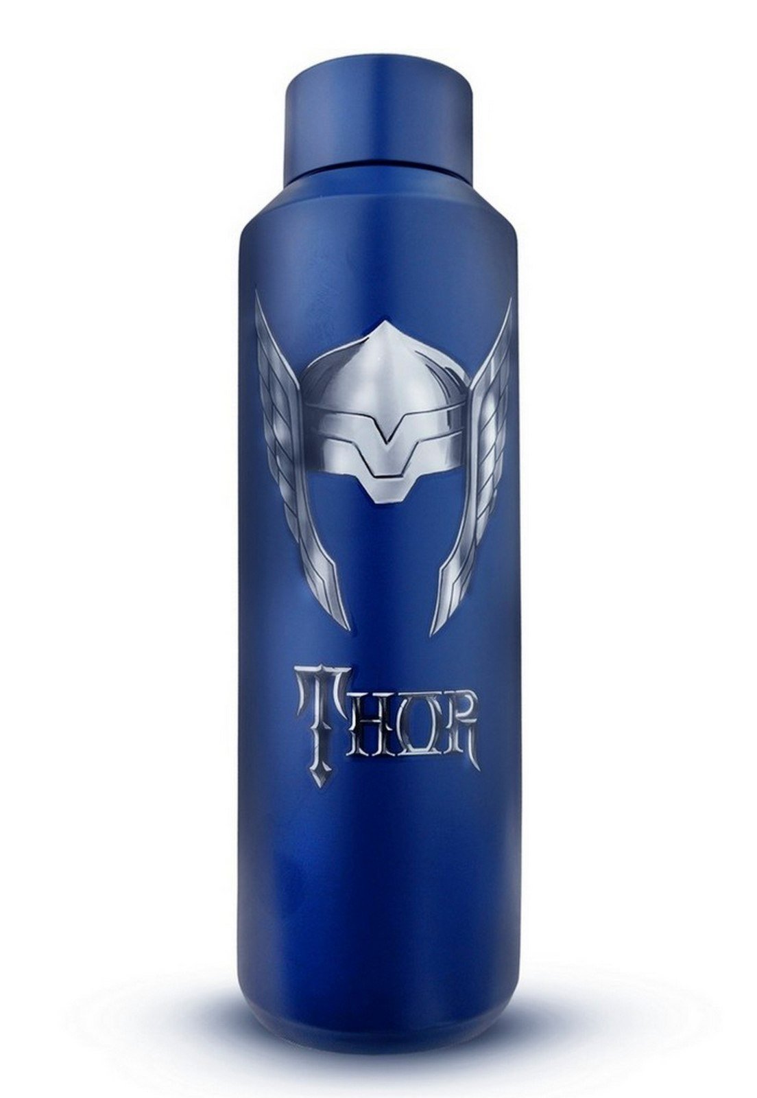 Vista 3 Garrafa Thor Térmica Marvel 600ml Aço Inoxidável Vingadores azul Marvel azul