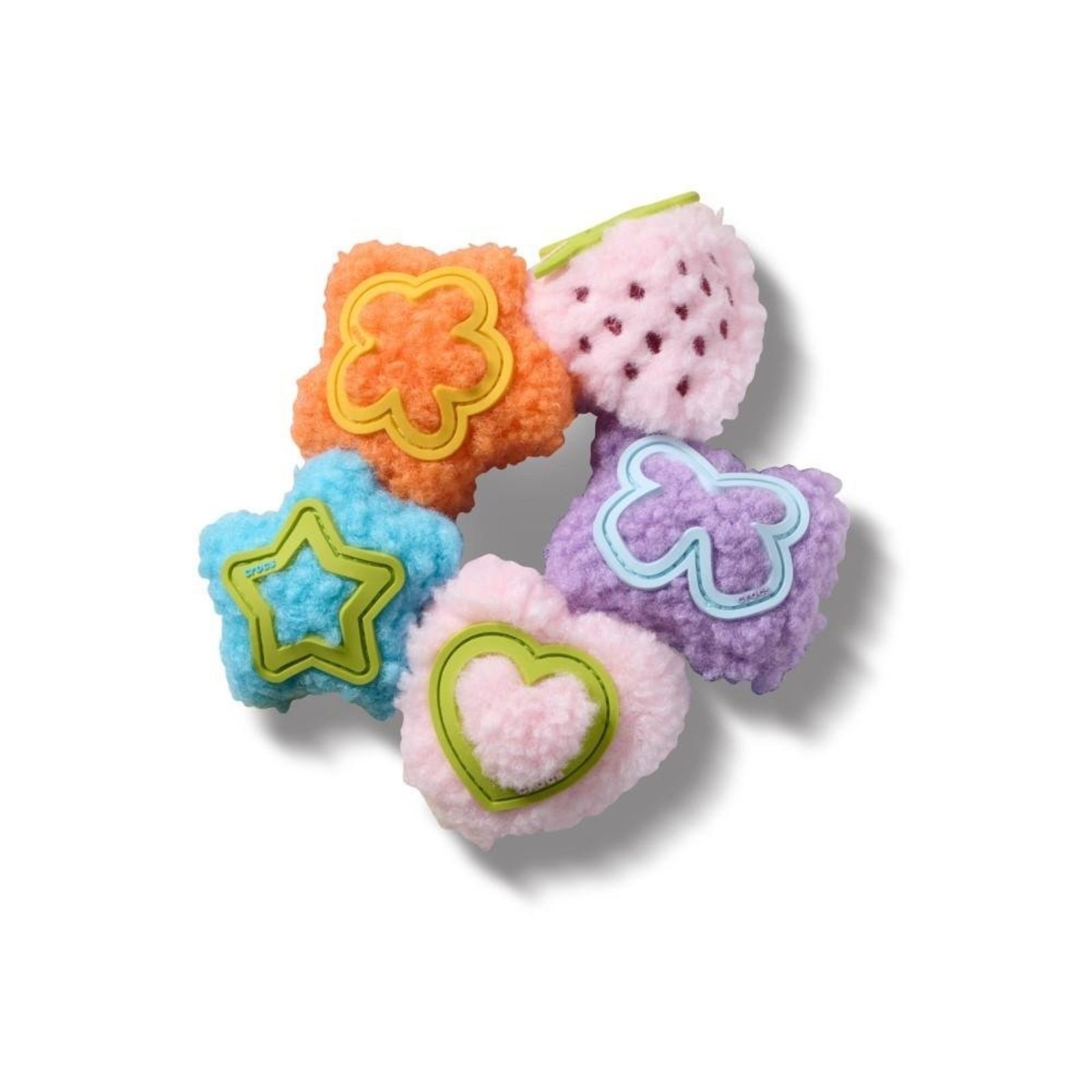Infantil - Jibbitz™ Ícones de Pelúcia Pack com 5 Peças Único Branco