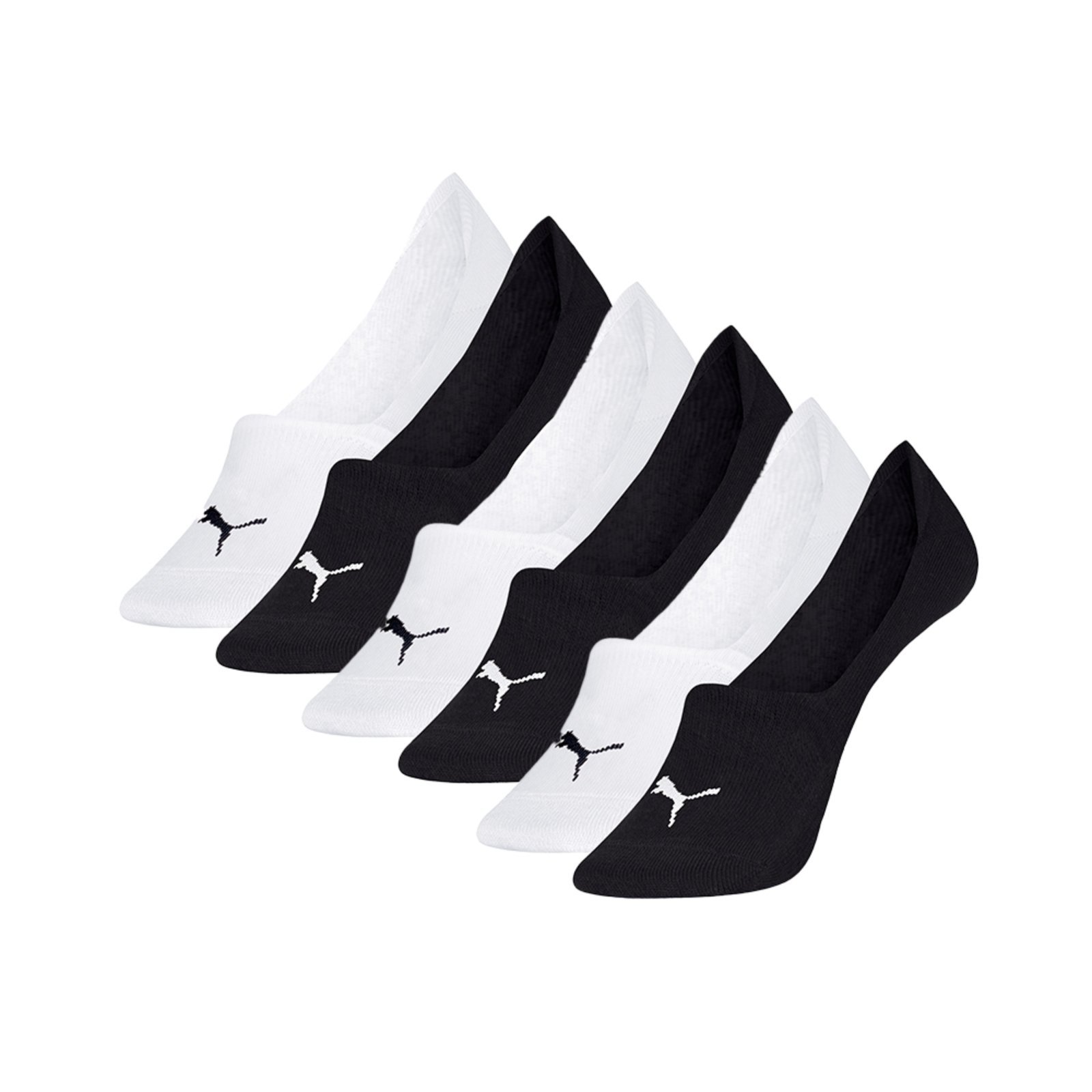 Vista 2 Kit 6 Pares Meia Puma Sapatilha Super Invisível Adulto Puma multicolorido