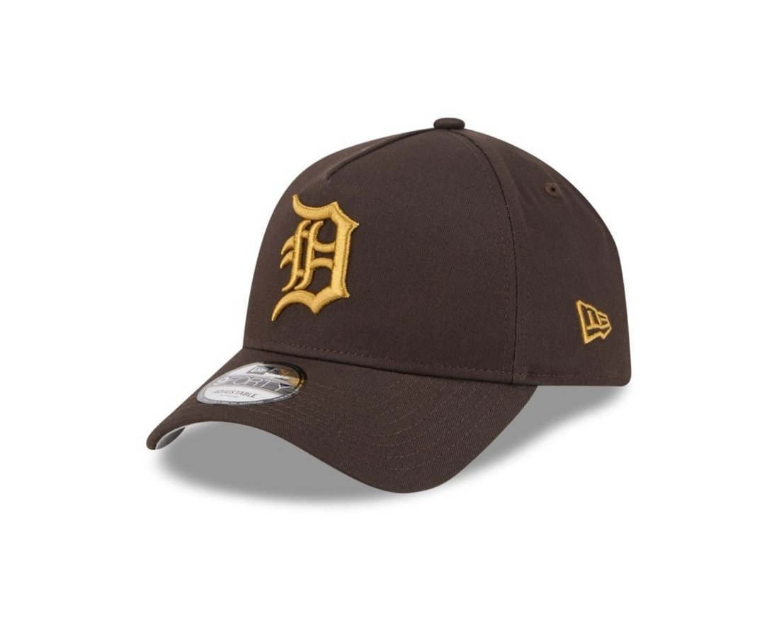 Bone New Era MLB 9FORTY A-FRAME SNAPBACK Detroit Tigers Marrom
