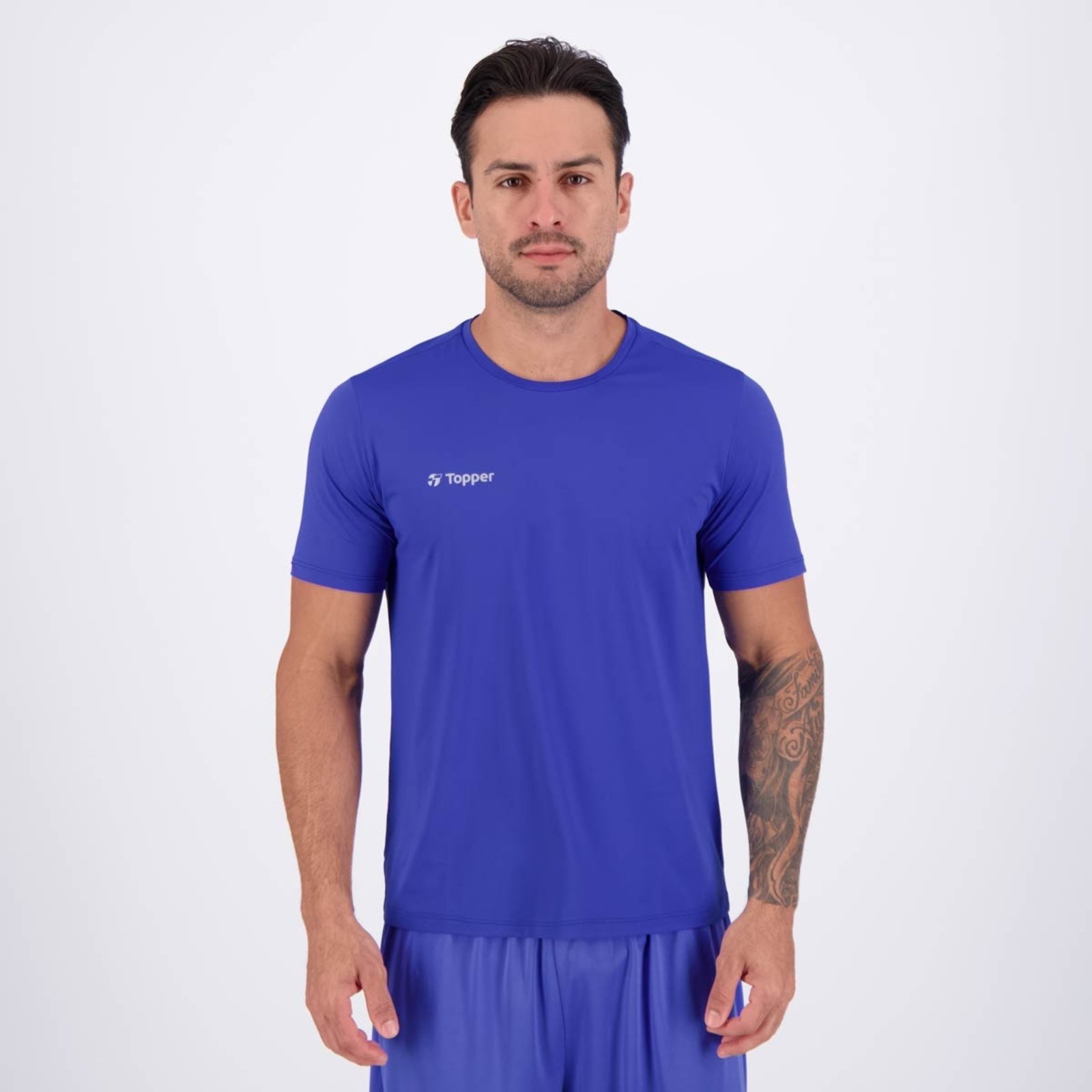 Vista 2 Camiseta Topper Performance Poliamida cinza Topper cinza