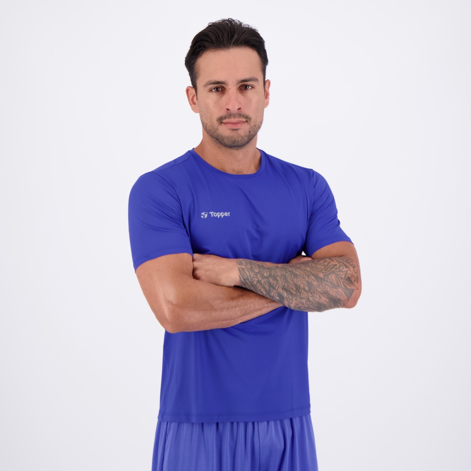 Vista 3 Camiseta Topper Performance Poliamida cinza Topper cinza