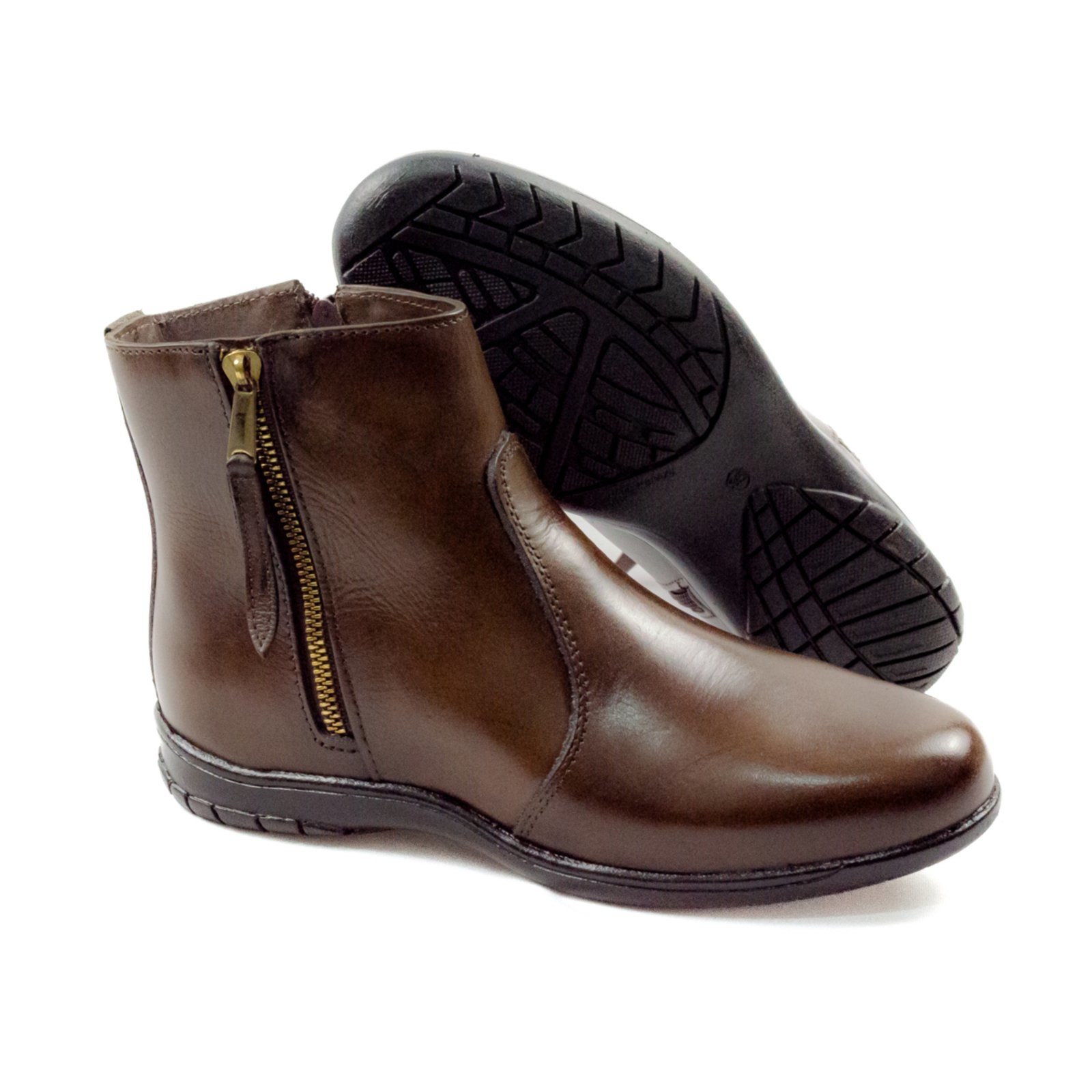 Bota Botinha Cafe Feminina Estilo E Conforto Para Seus Pés