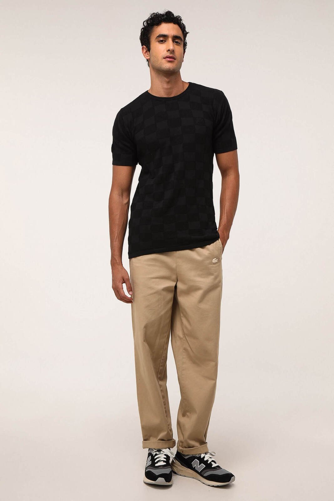 Camiseta Tricô Algodão 3D Preto