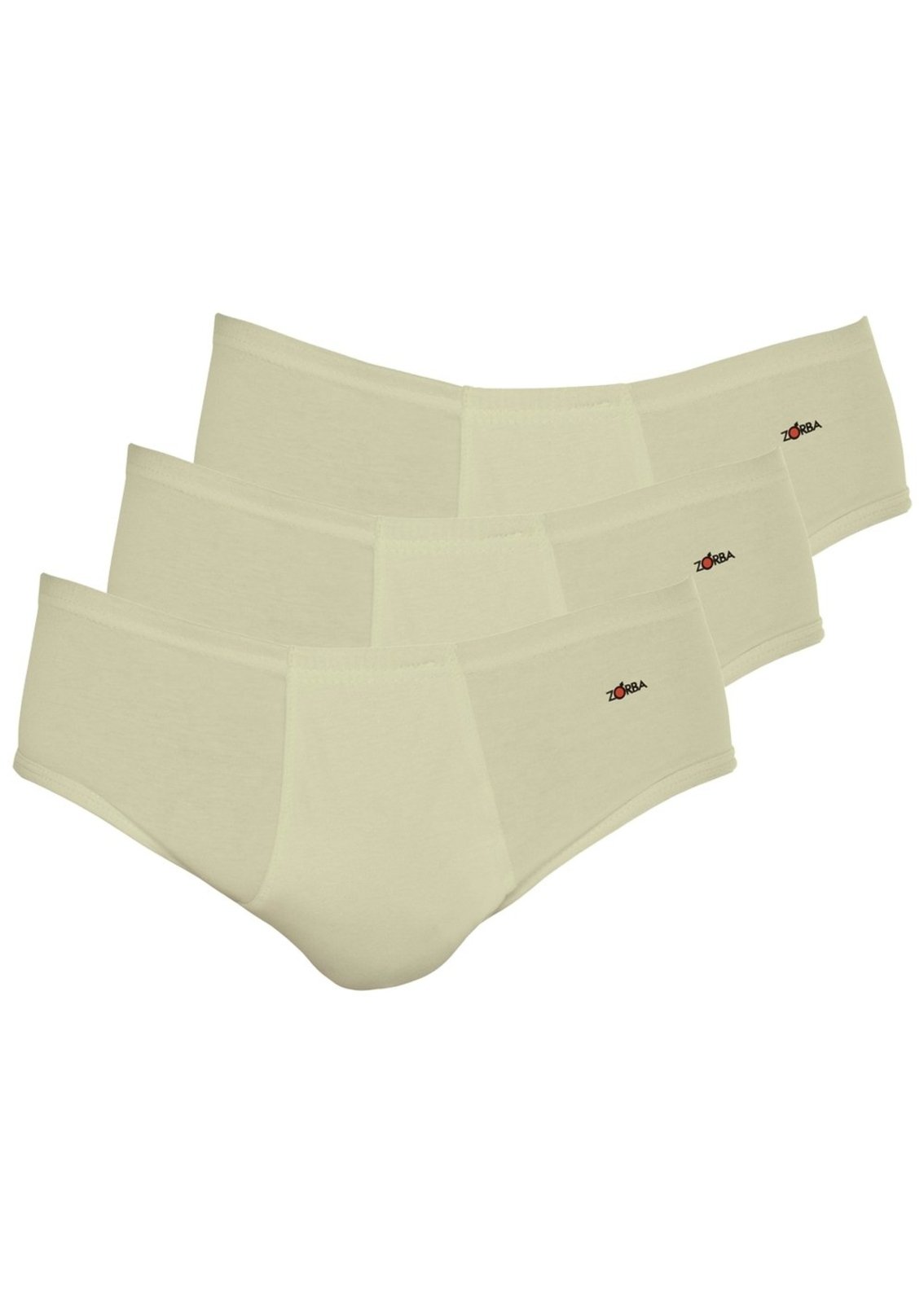 Kit com 3 Cuecas Slip Zorba com Abertura 172 Bege