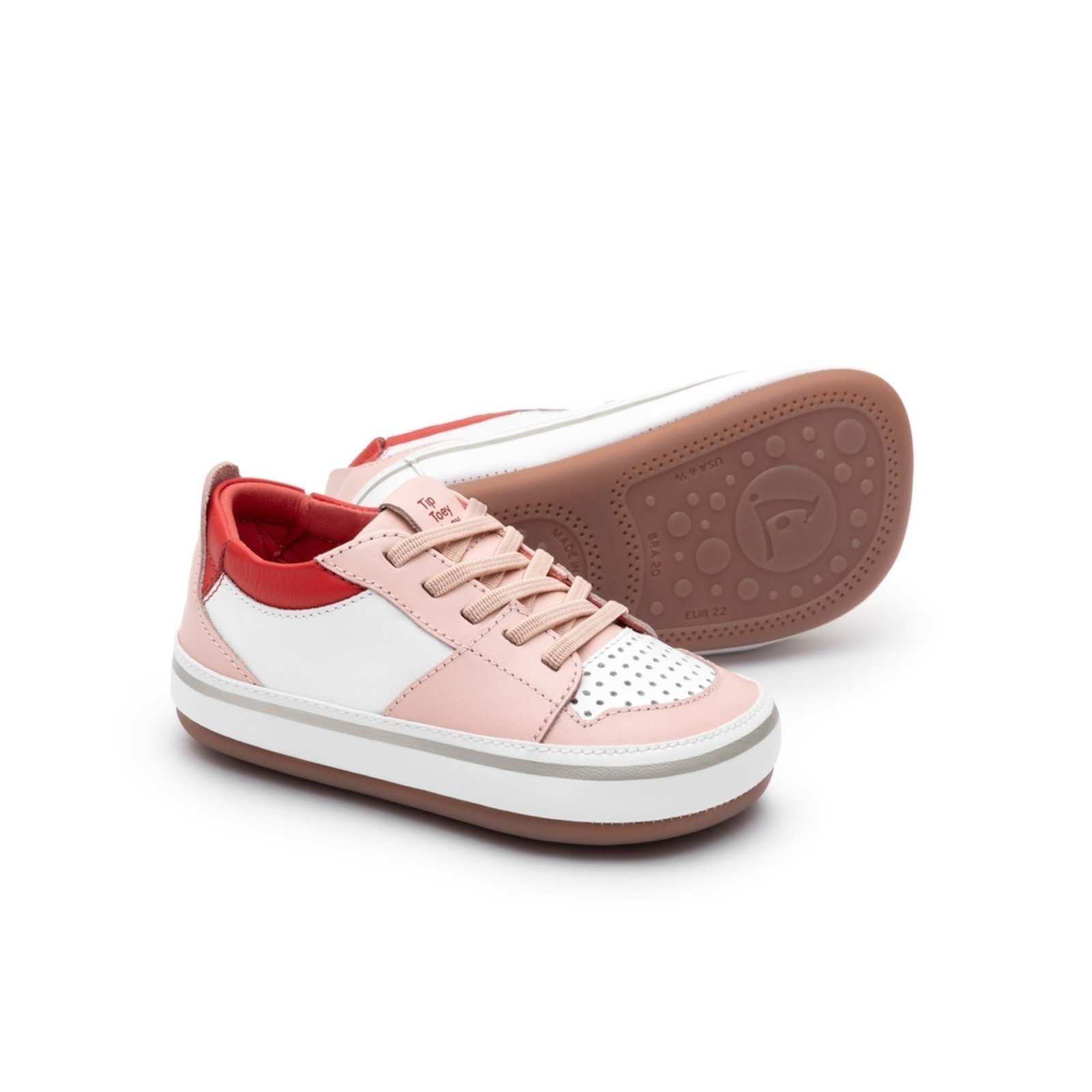Vista 3 Infantil - Tênis Tip Toey Joey Ollie Branco e Rosa branco rosa Tip Toey Joey branco rosa