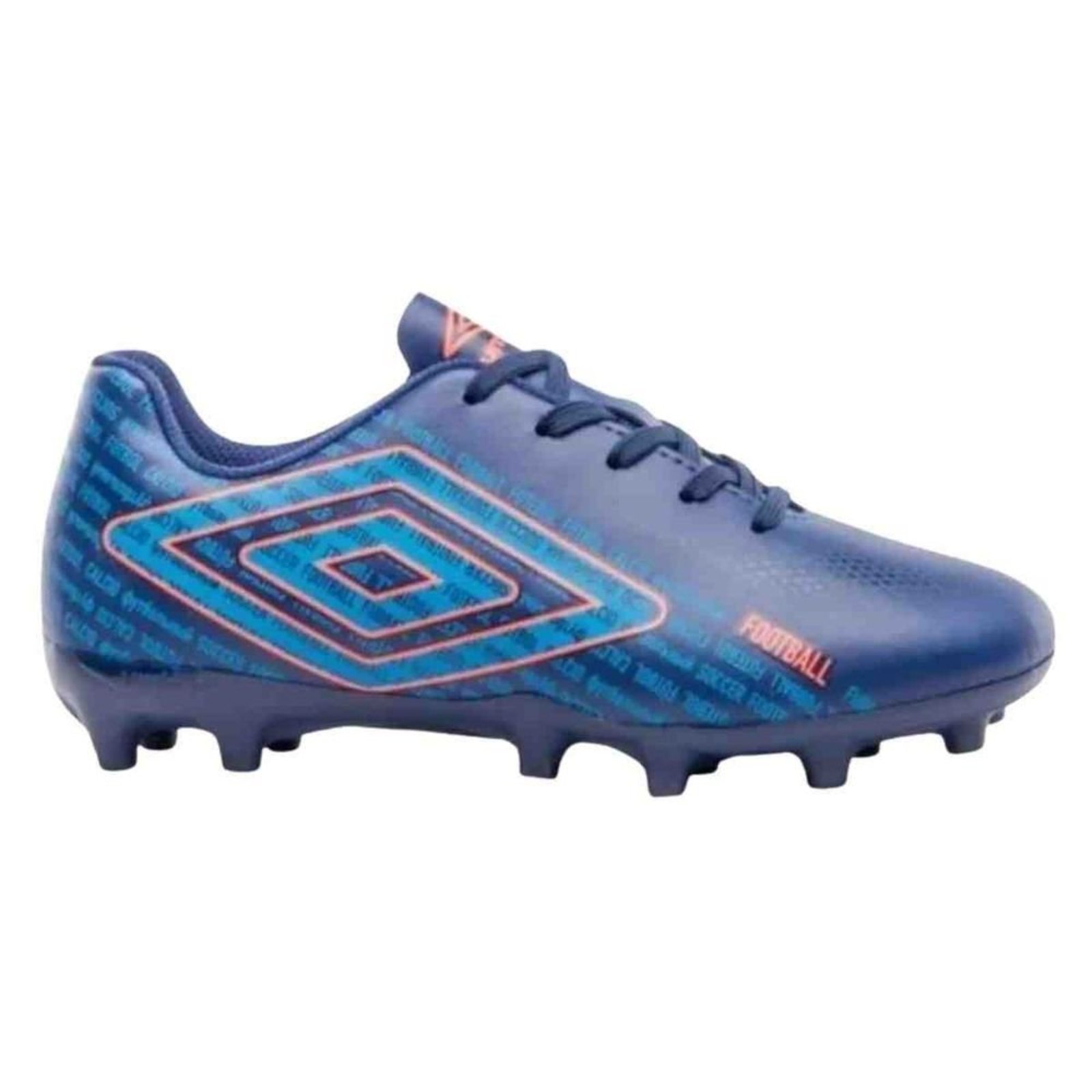 Infantil - Chuteira Campo Umbro Football Azul Coral
