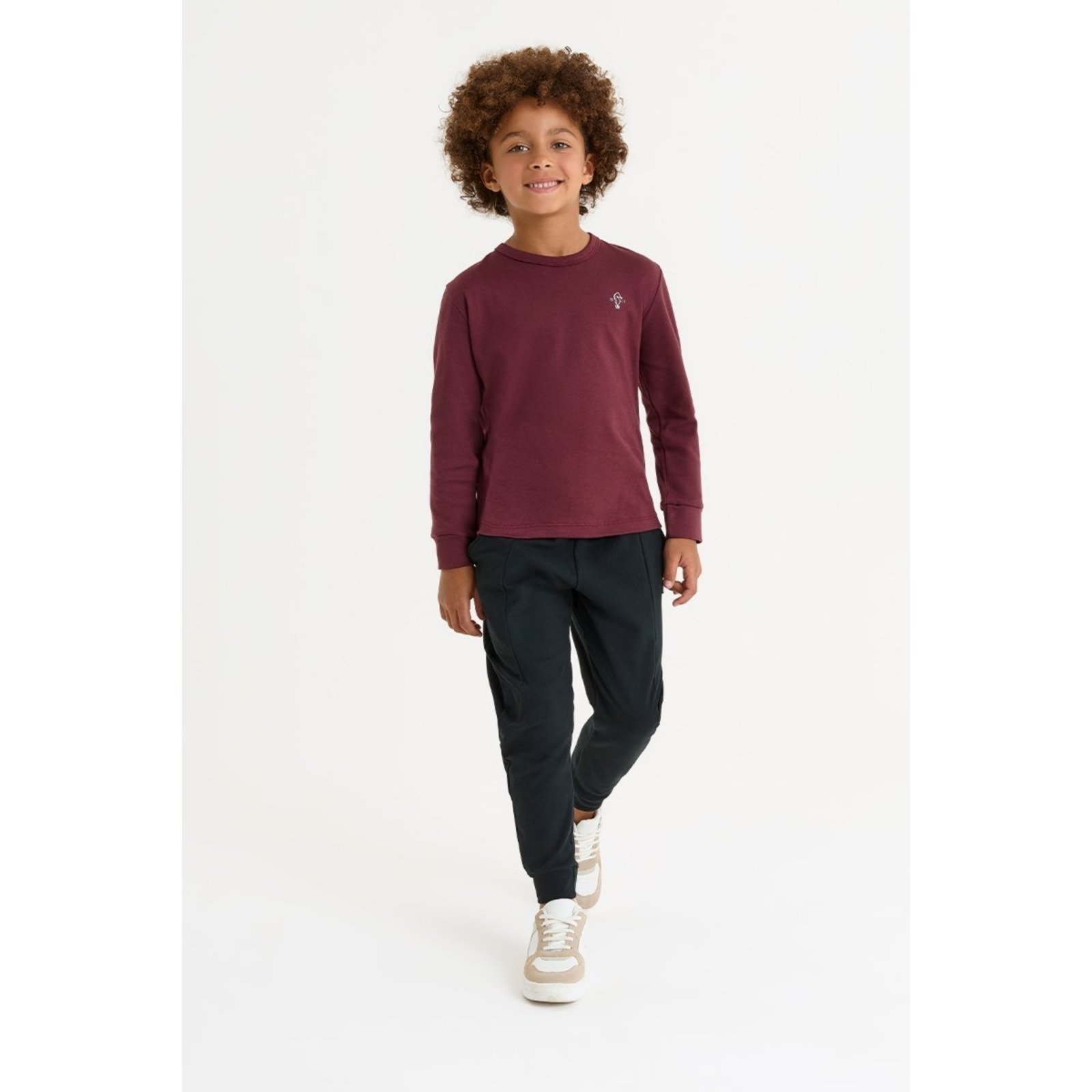 Infantil - Conjunto Masculino com Camiseta e Calça em Microsoft Confortável