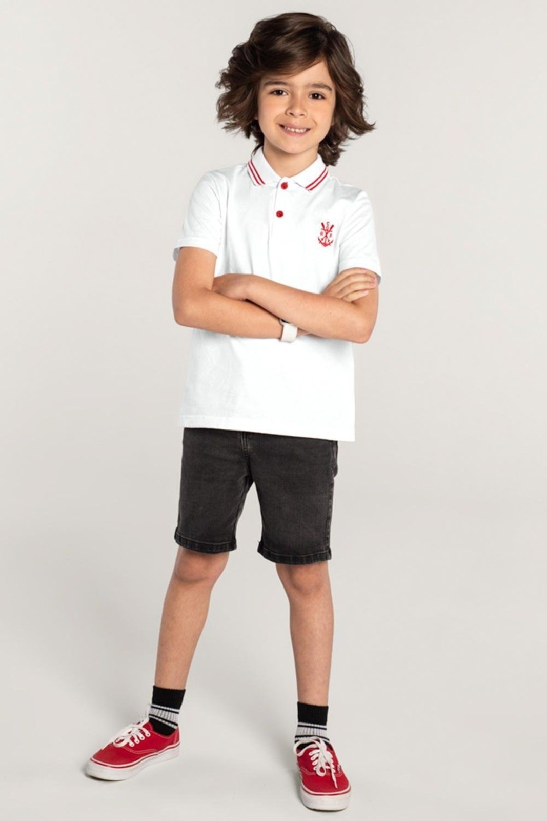 Infantil - Camiseta Polo Flamengo Brandili