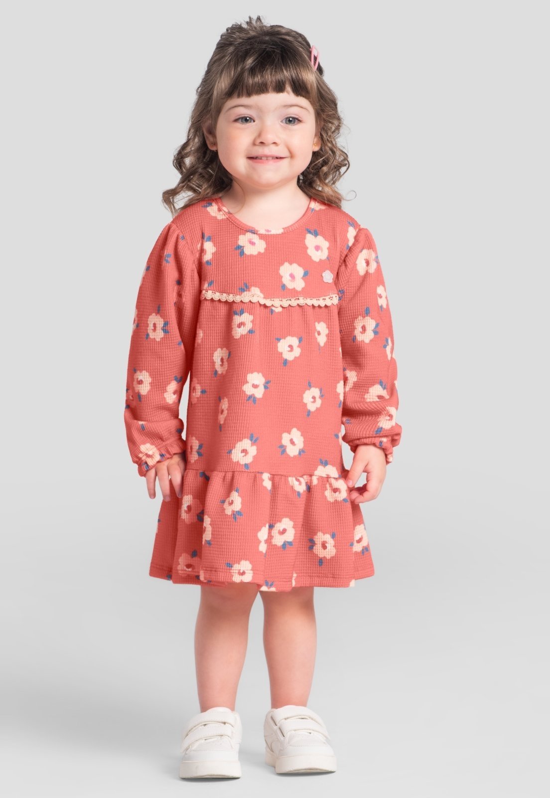 Infantil - Vestido menina floral Brandili