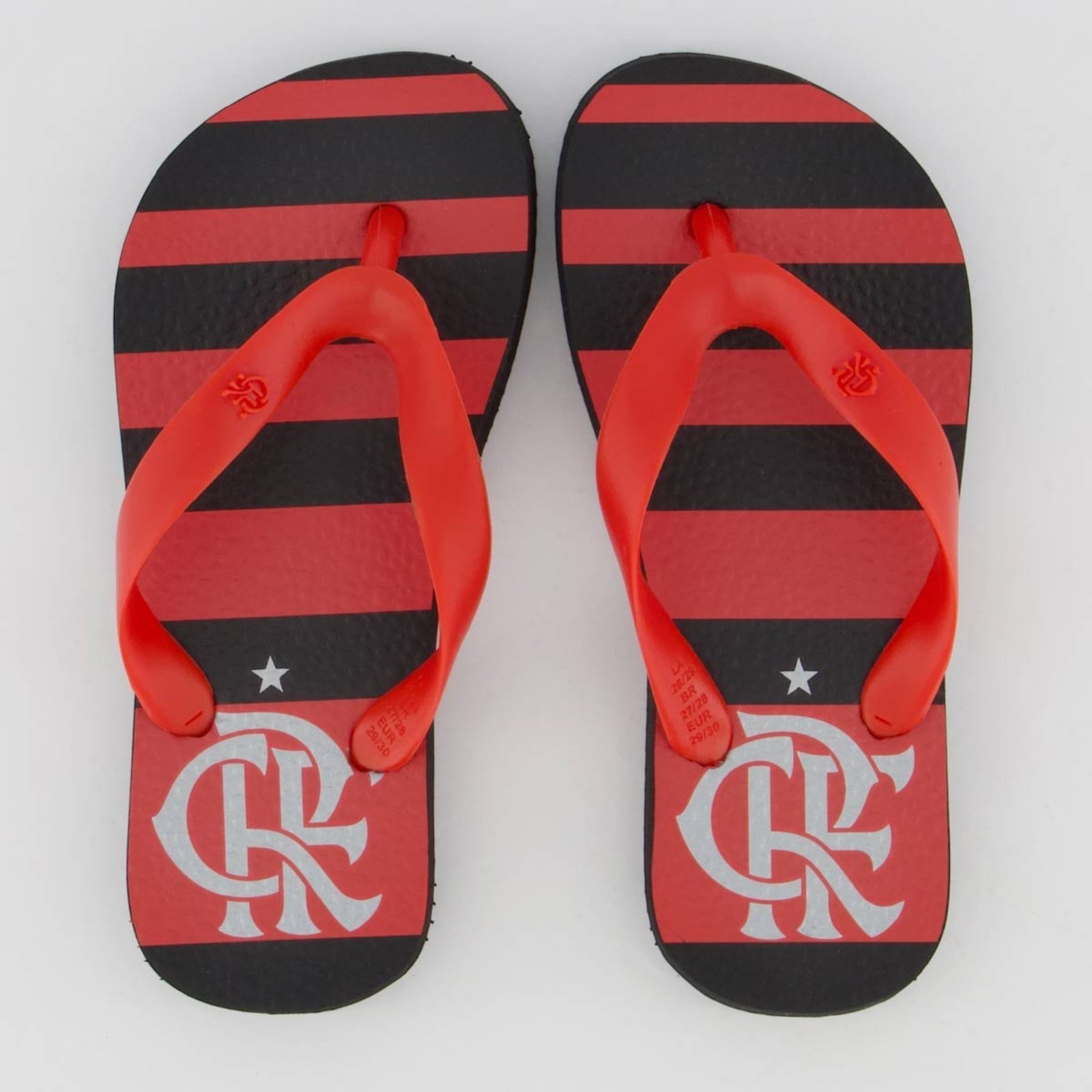Vista 2 Infantil - Chinelo Flamengo Manto I 2024 e Preto Neorubber vermelho Neorubber vermelho