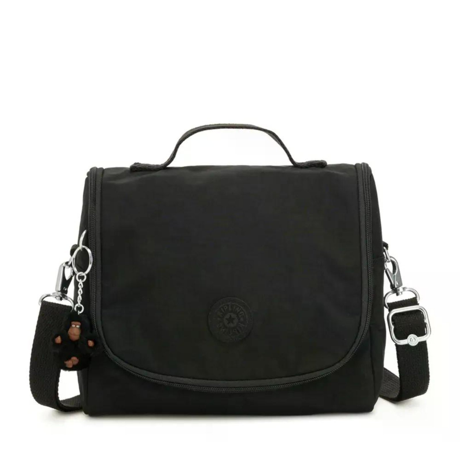 Vista 2 Infantil - Lancheira Kipling New Kichirou True Black Preto cinza black Kipling cinza black