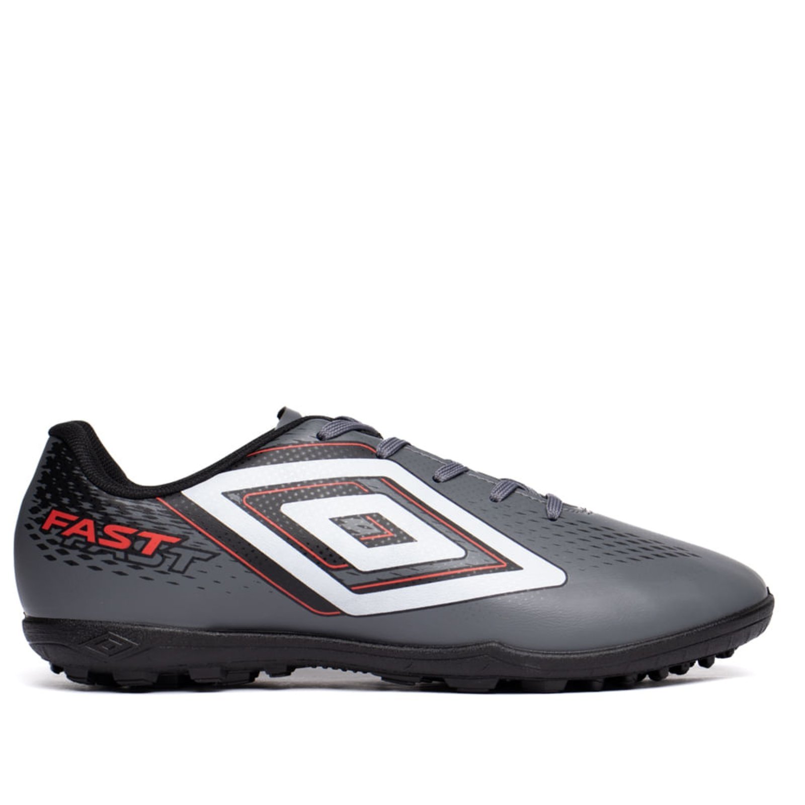 Chuteira Masculina Umbro Society Fast II Cinza/Branco