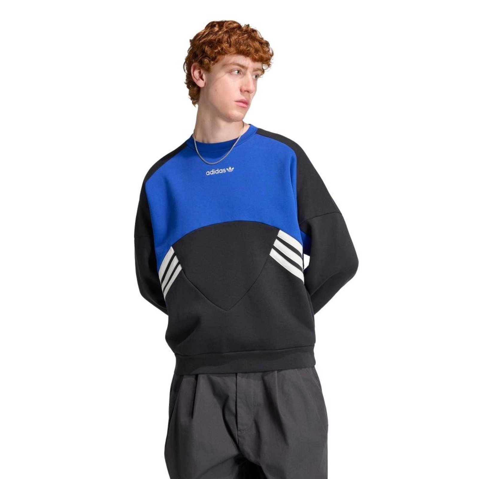 Moletom Gola Careca Munich 93 adidas Originals Preto