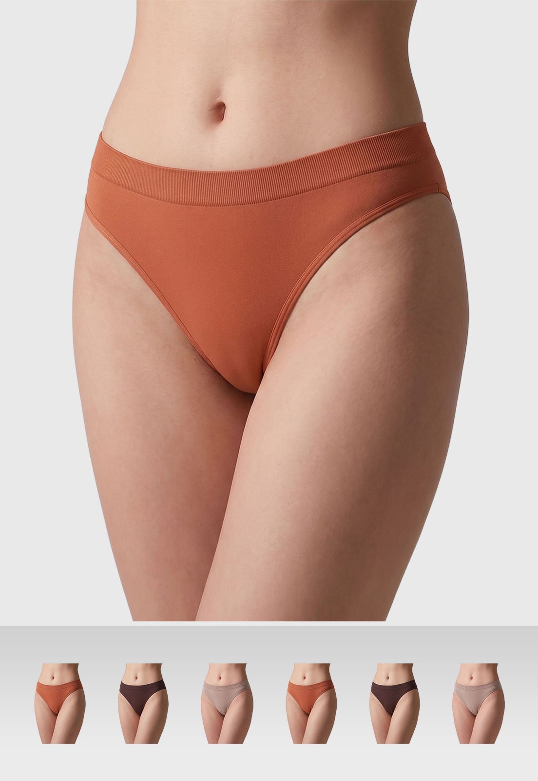 Kit 6 Calcinhas Femininas Trifil Biquíni Laranja