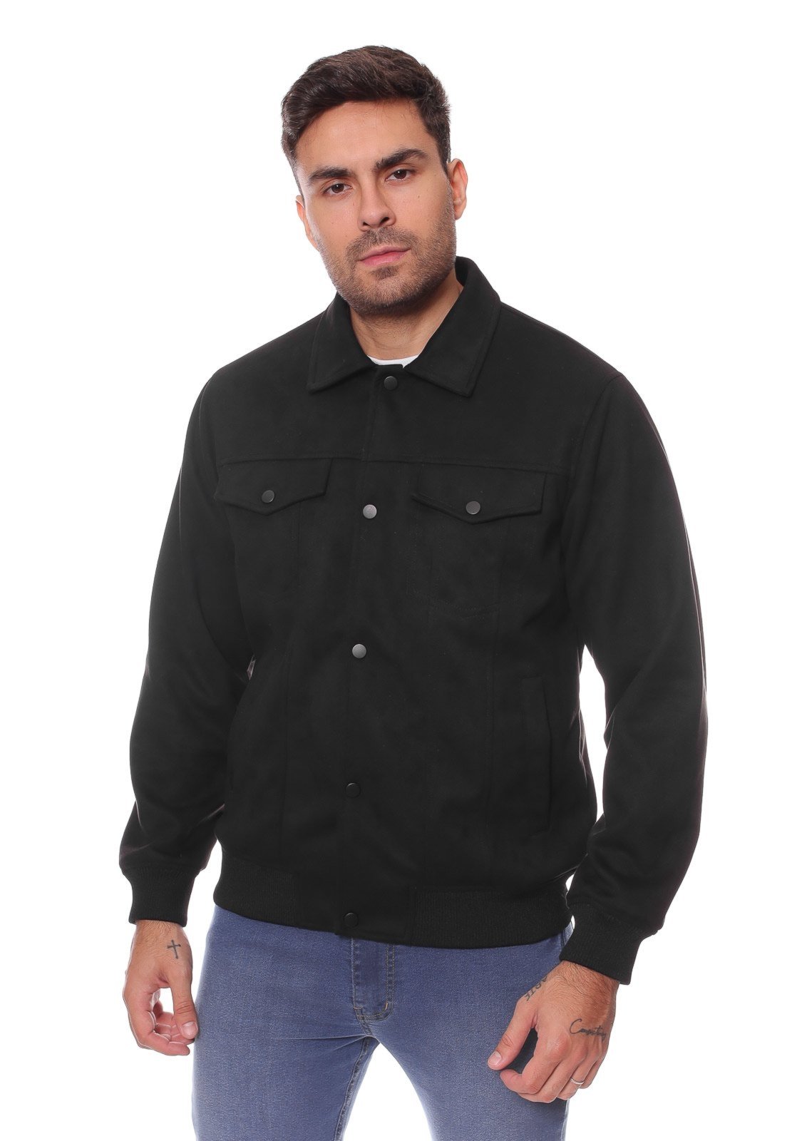 Jaqueta Masculina Suede Crocker