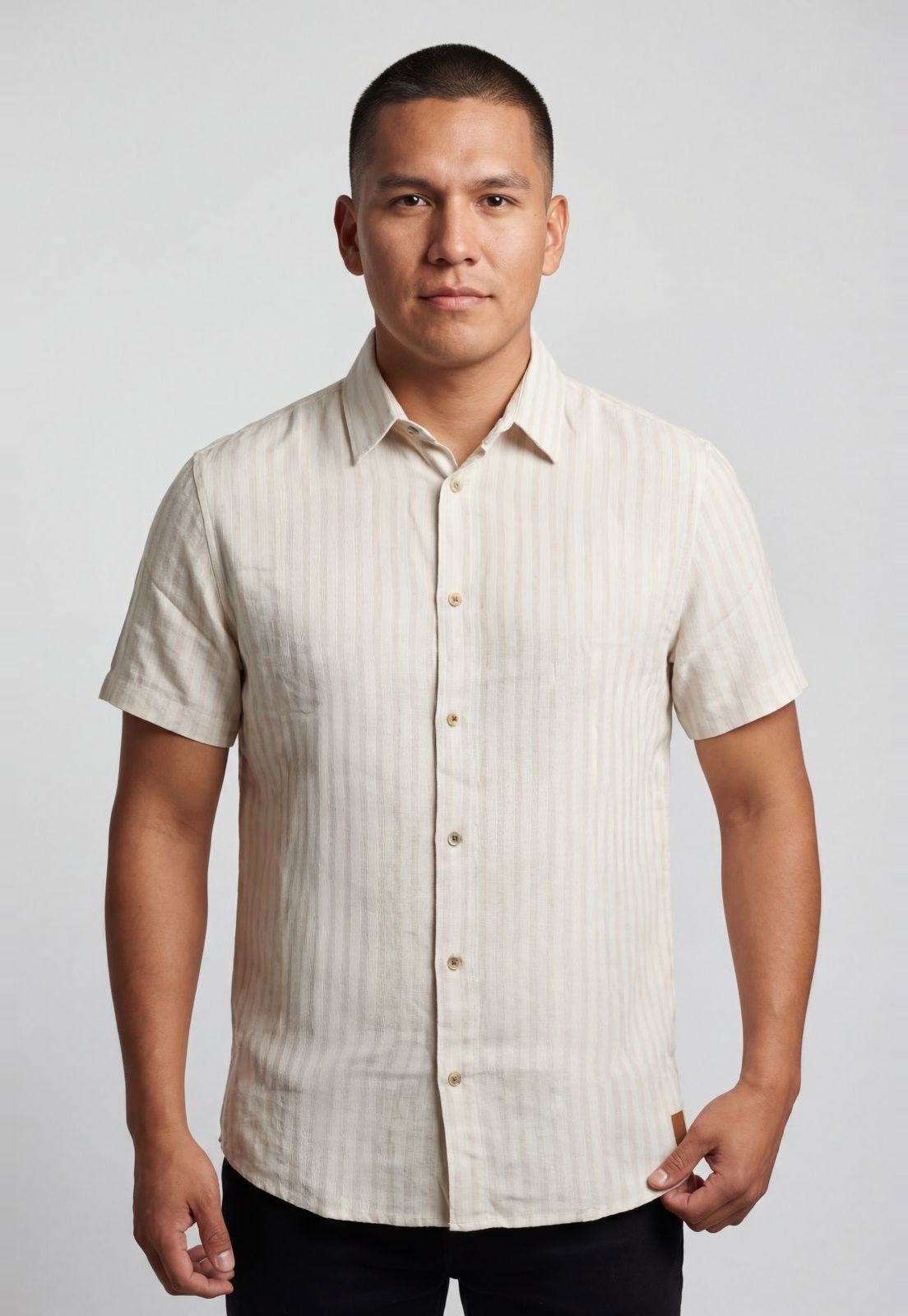 Camisa Masculina Forum Listrada Off-White