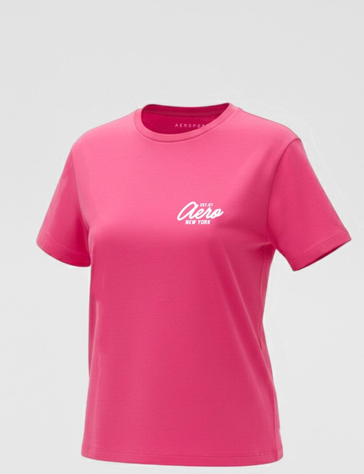 Camiseta Manga Curta Feminina Silkada Aeropostale 981301135 Pink