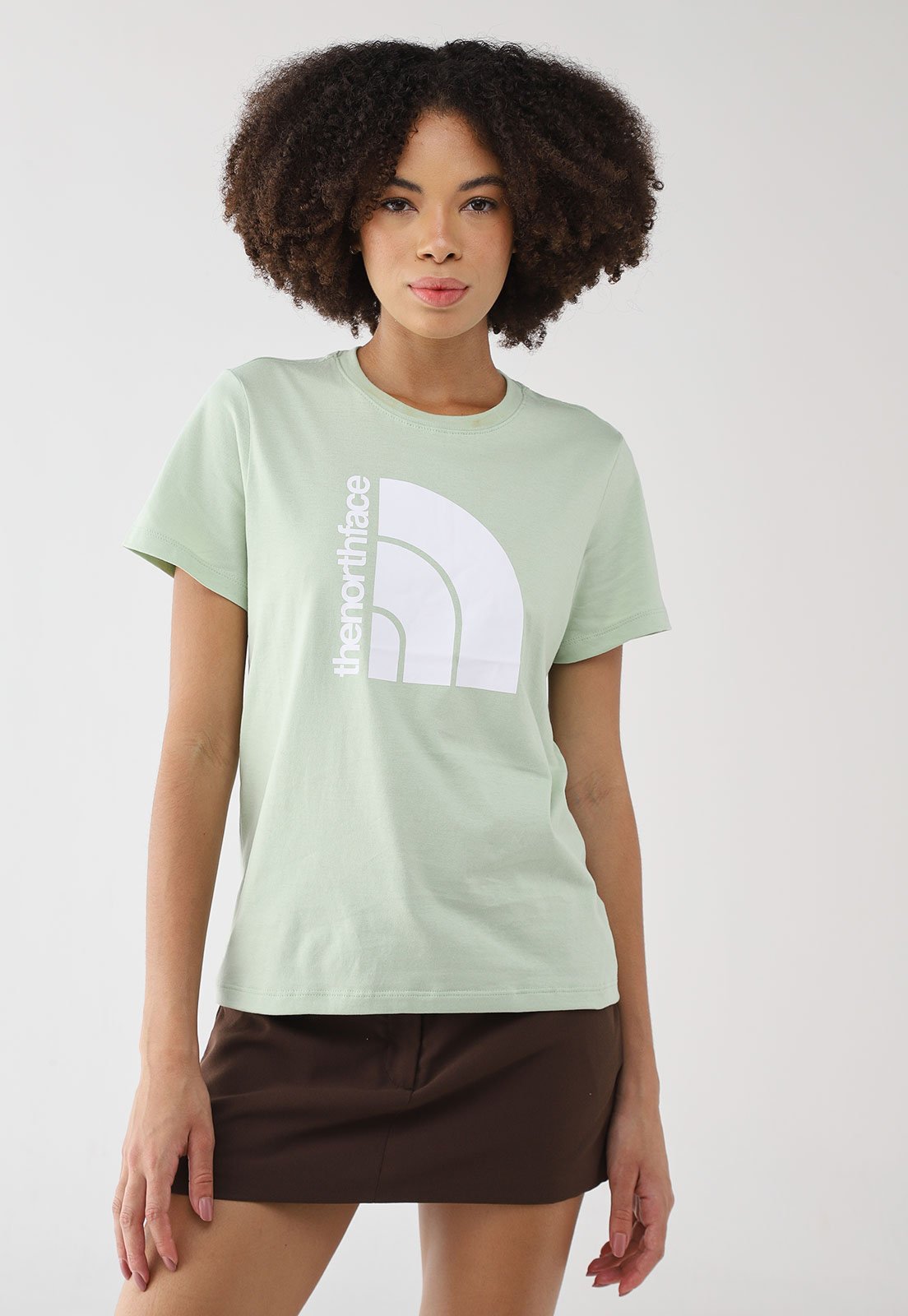 Camiseta Feminina The North Face Jumbo Half Dome Verde