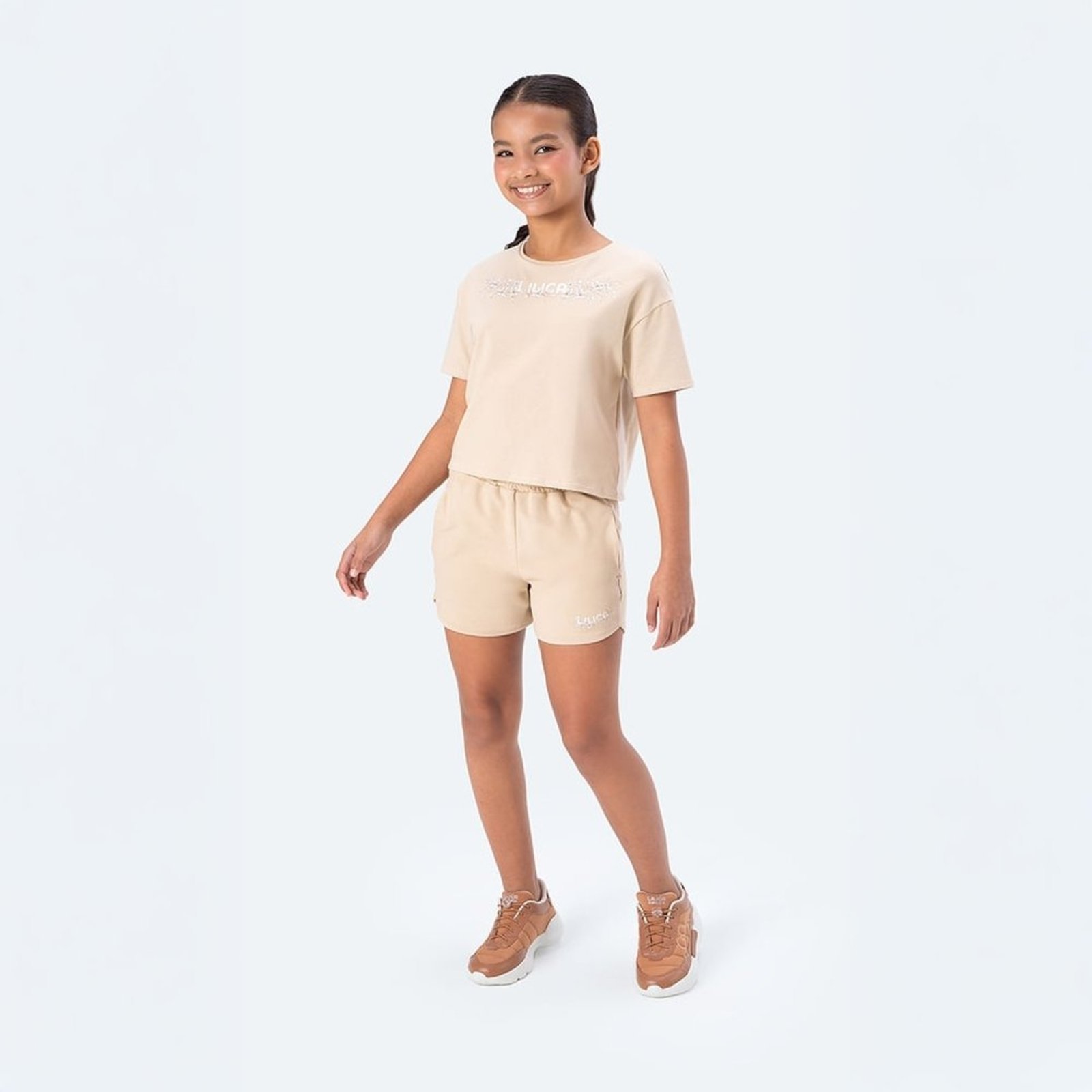Infantil - Shorts Moletom Menina Lilica Ripilica