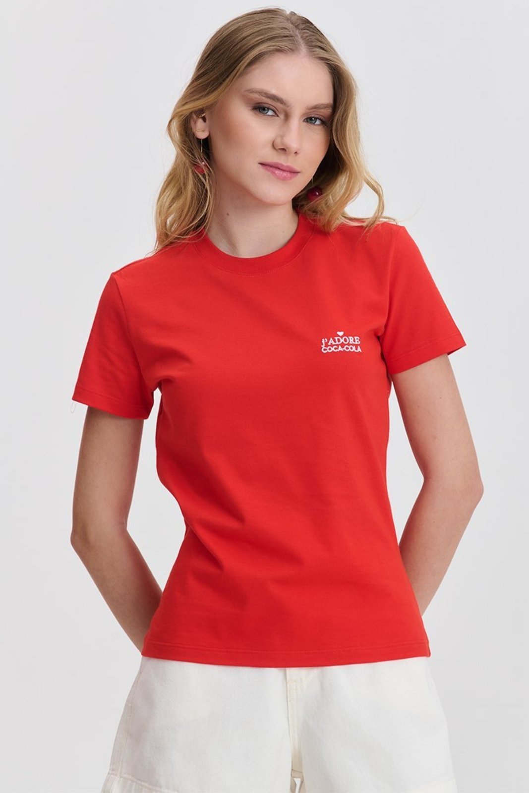Camiseta Baby Look J´ Adore Coca-Cola