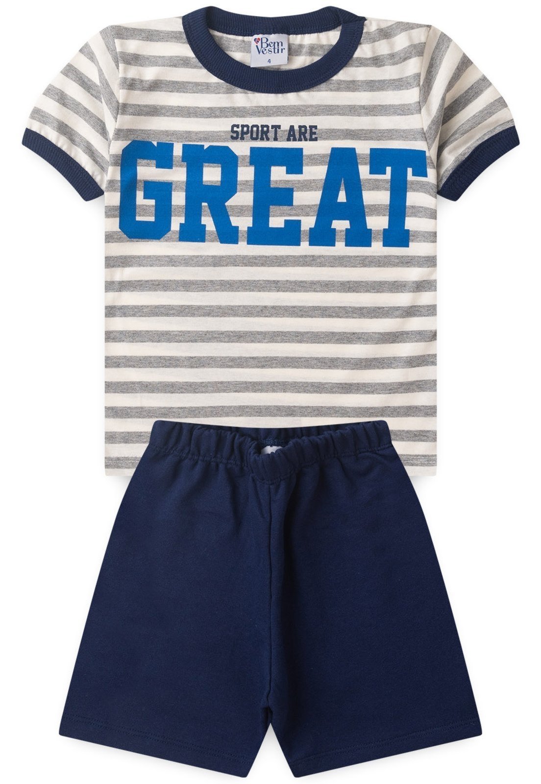 Infantil – Conjunto Bem Vestir Menino Camiseta e Bermuda