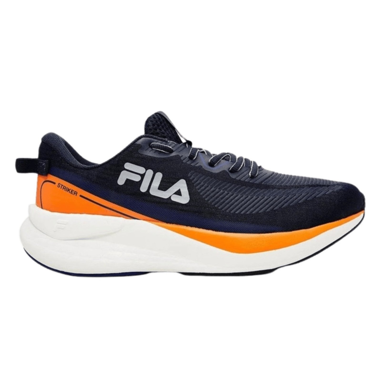 Vista 2 Tênis Fila Striker Masculino - Marinho/laranja azul Fila azul