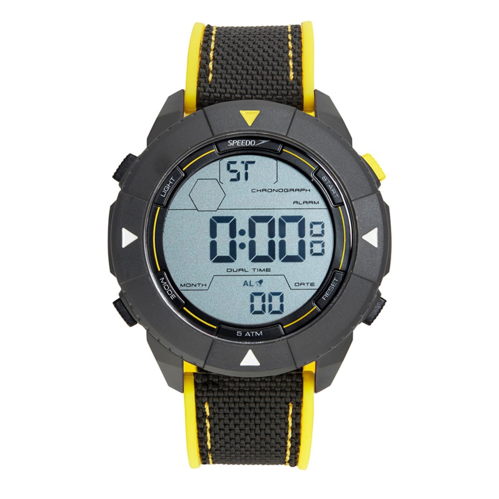 Relógio Speedo Digital Silicone Amarelo e Preto Speedo