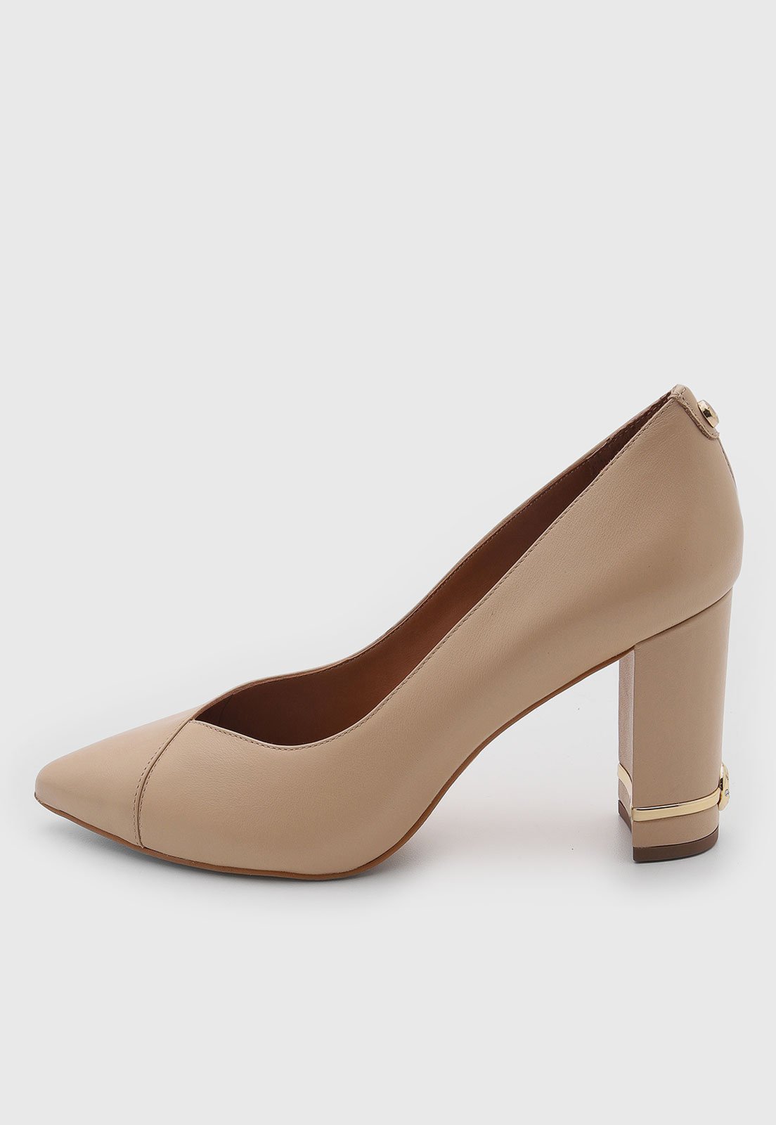 Scarpin Feminino Jorge Bischoff Couro Nude