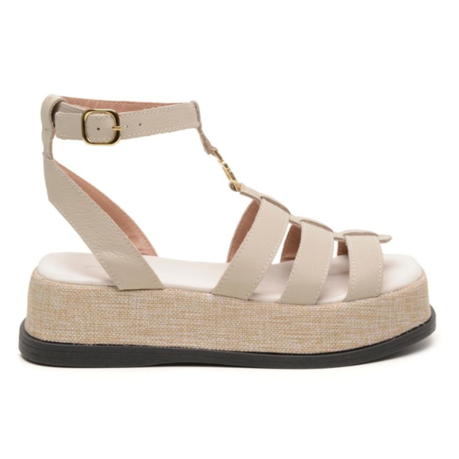 Sandália Flatform Cecilia Off Off-white