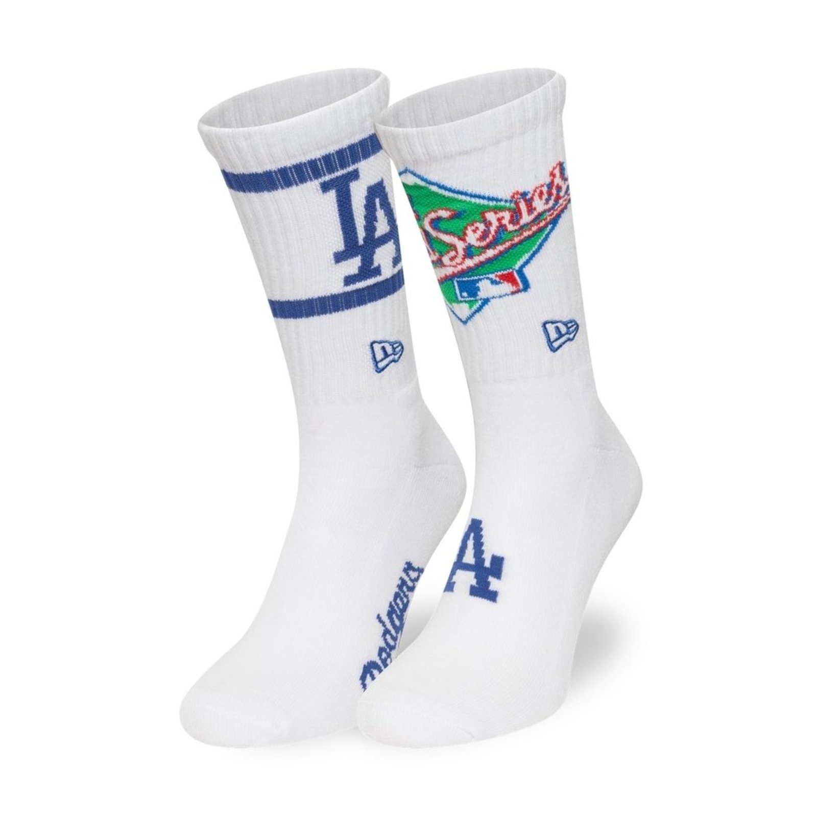 Meia New Era Cano Longo Los Angeles Dodgers MLB Branco