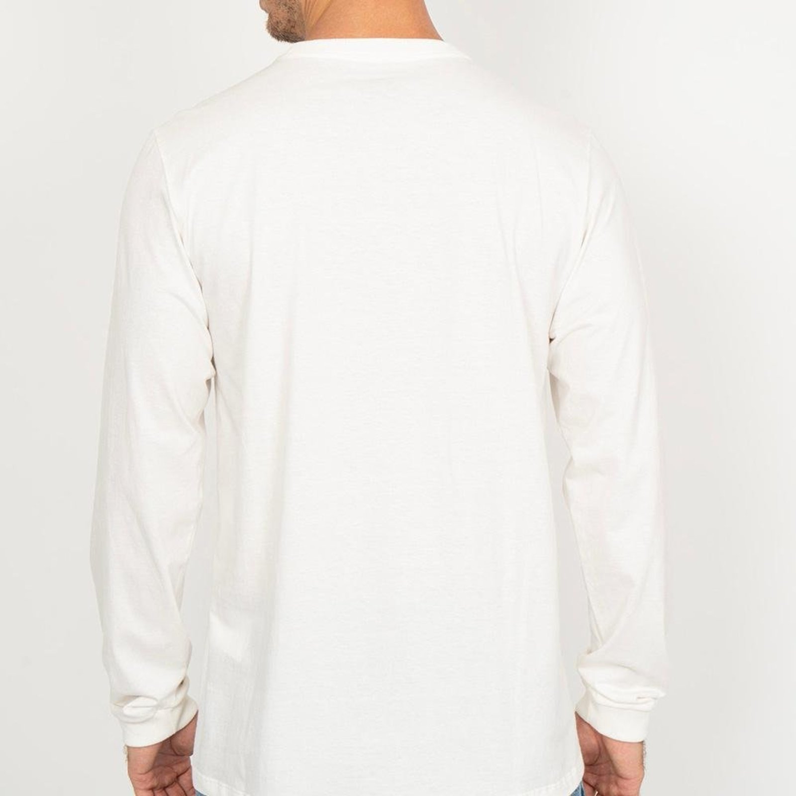 Camiseta Quiksilver Manga Longa Big Block WT26 Snow White