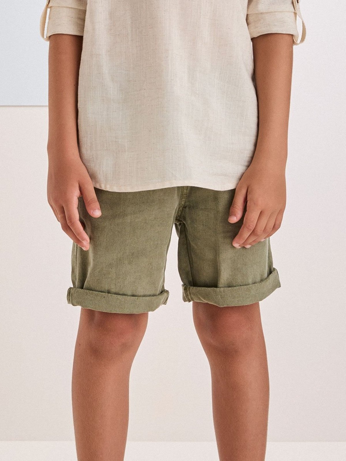 Infantil - Bermuda de Sarja Verde