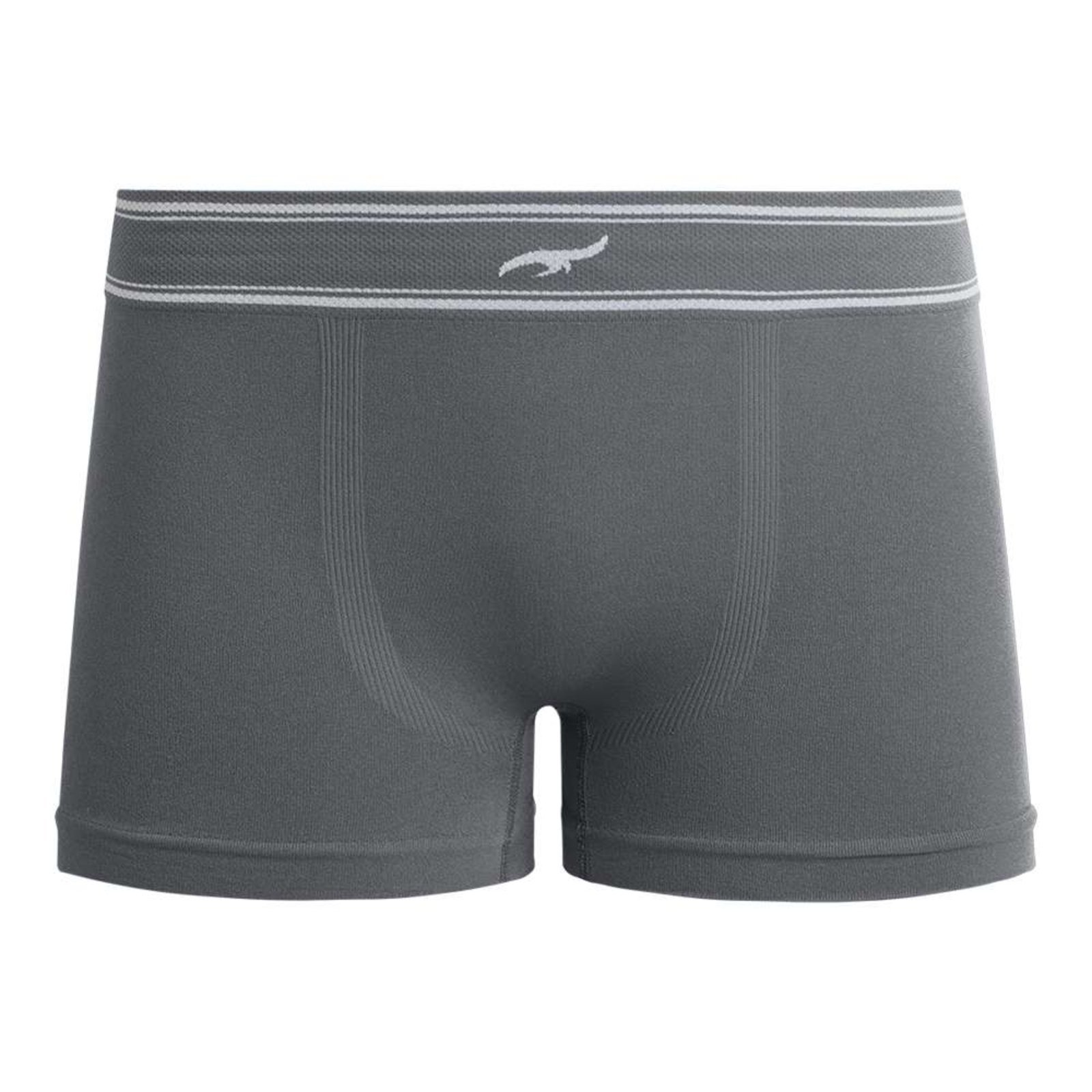 Cueca Boxer Lisa sem Costura Cinza Zee Rucci