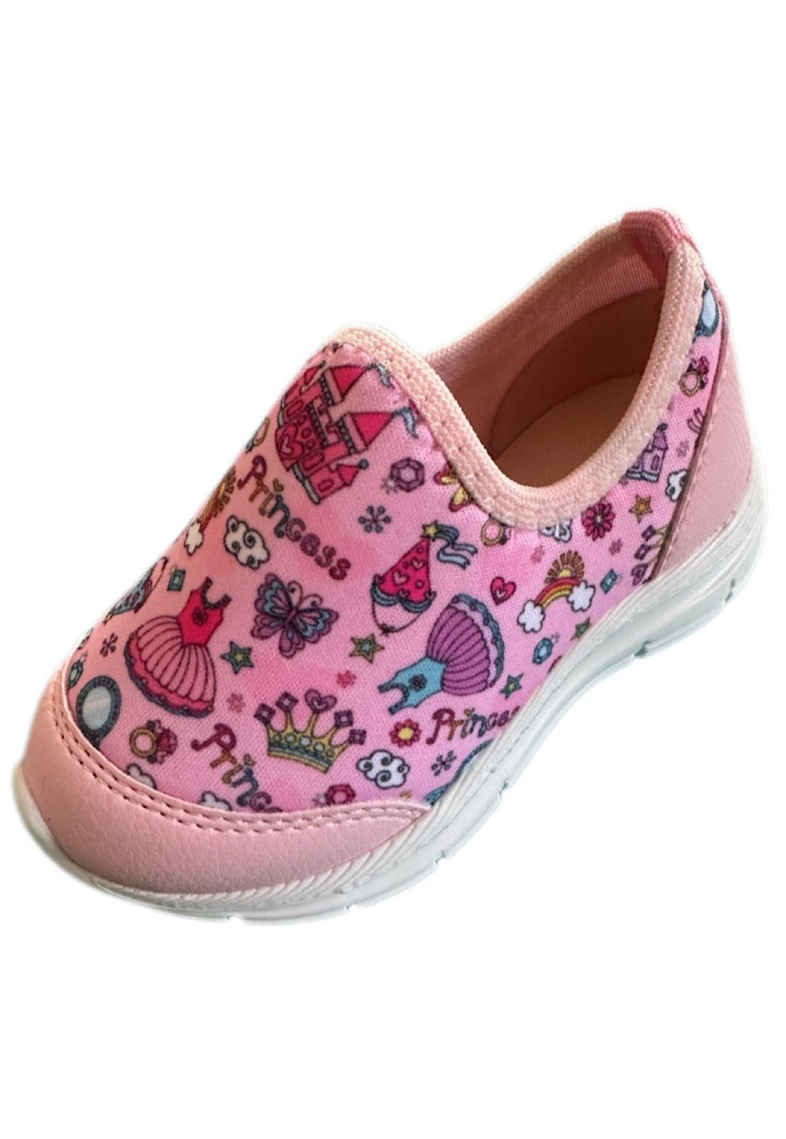 Infantil – Tênis Solzim Calce fácil Pricesa Rosa