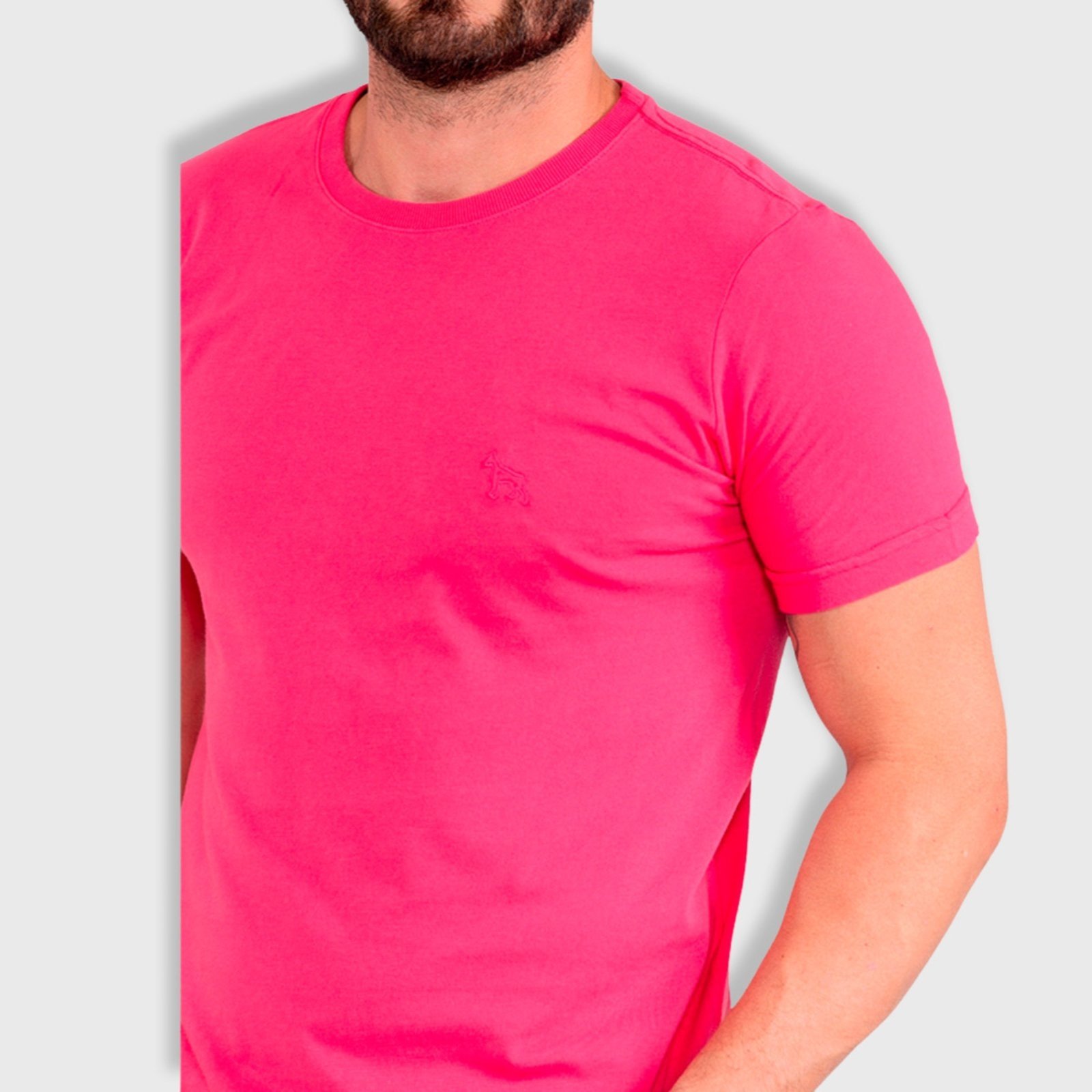 Vista 3 Camiseta Masculina Revanche Leandre pink Revanche pink