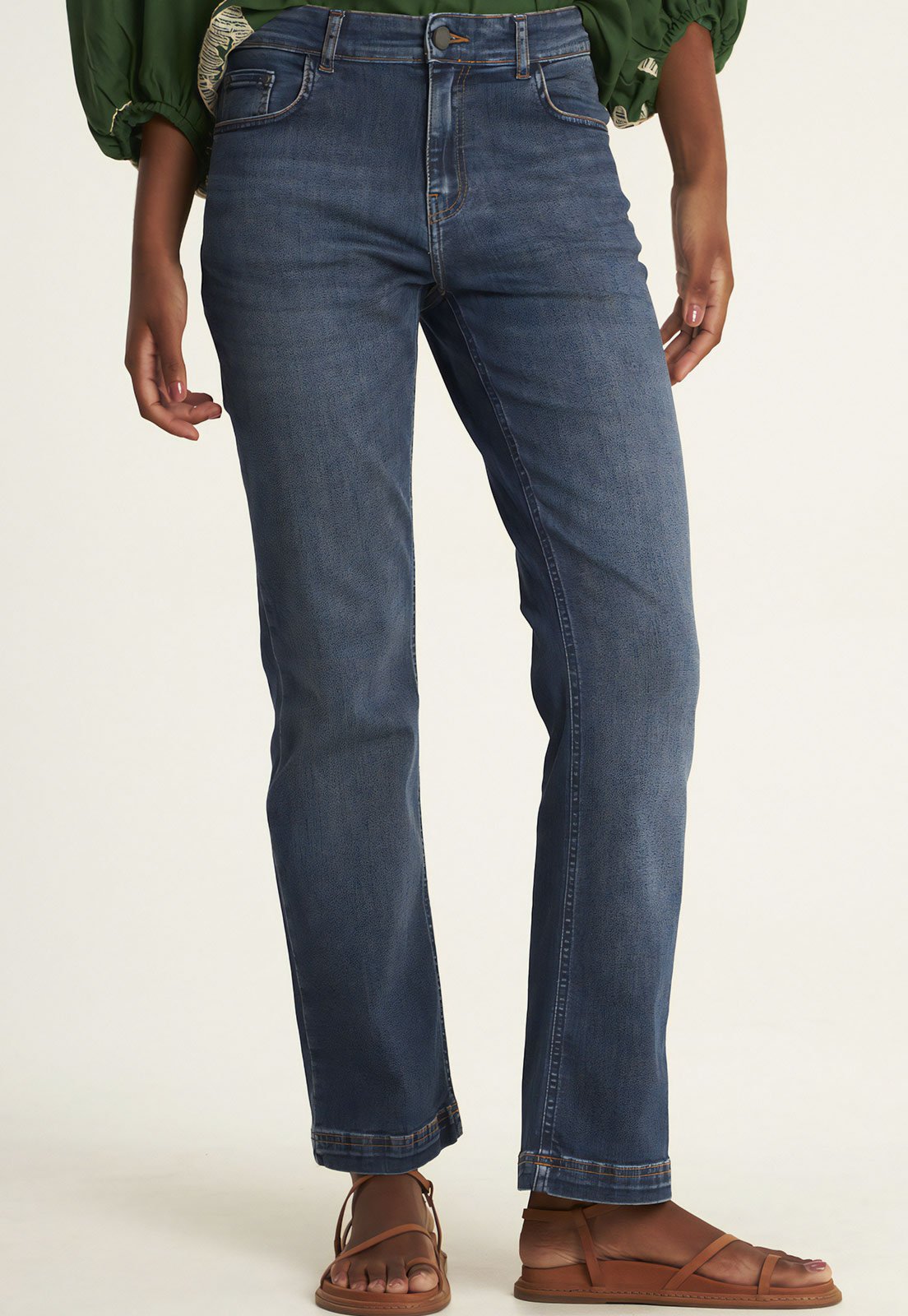 Calça Jeans Cantão Reta Basic Azul