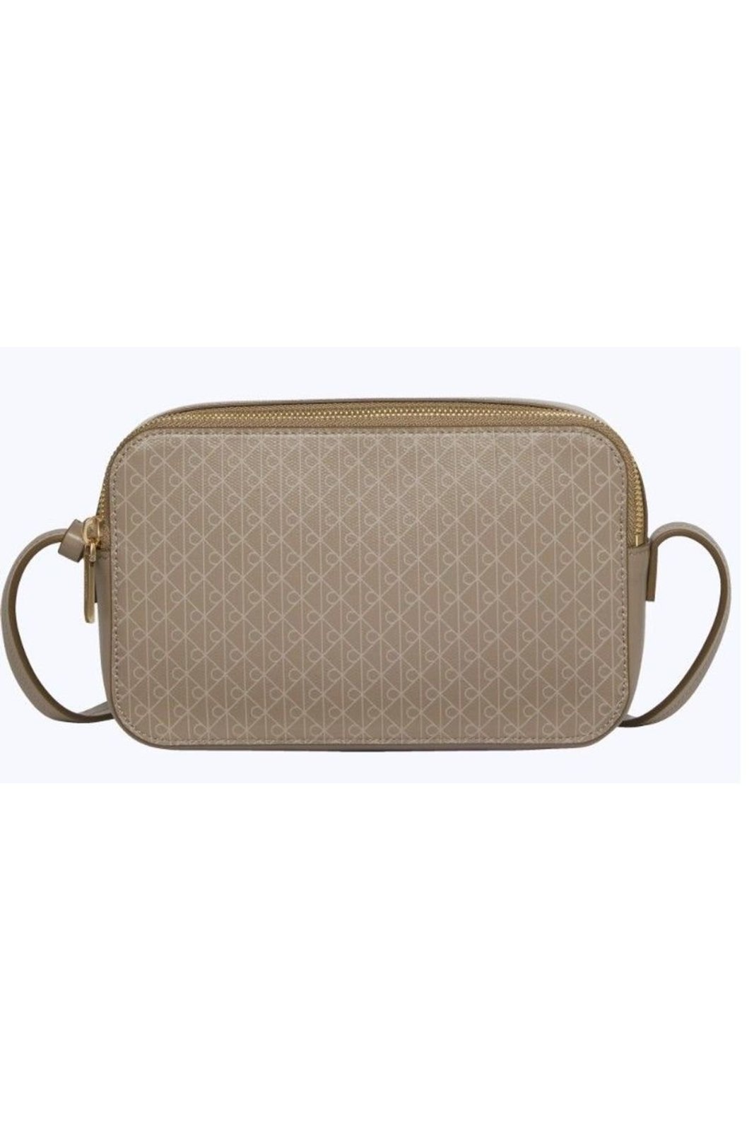 Bolsa Calvin Klein Feminina Camera Bag Estampa Total Monograma - Havana