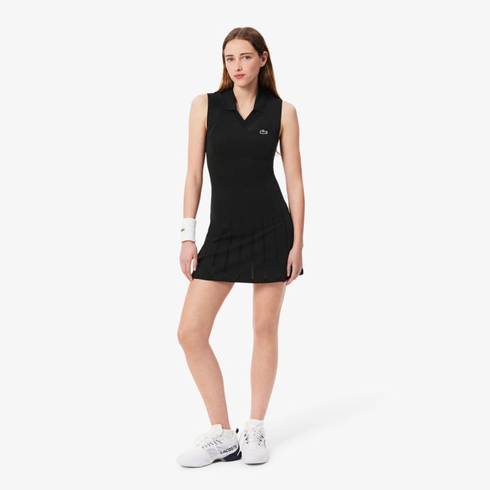 Vestido e Calções Elásticos de Tênis Preto – 38 Preto
