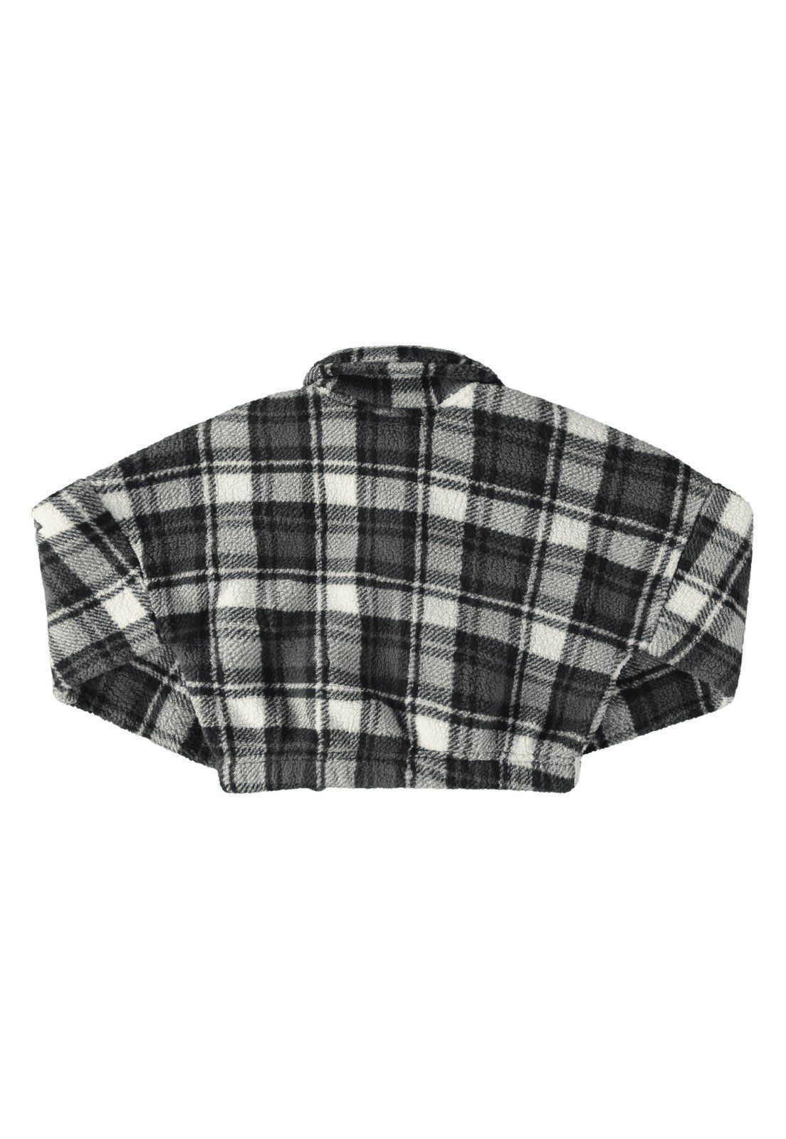 Vista 3 Infantil - Casaco Xadrez em Plush Juvenil Gloss bege Gloss bege