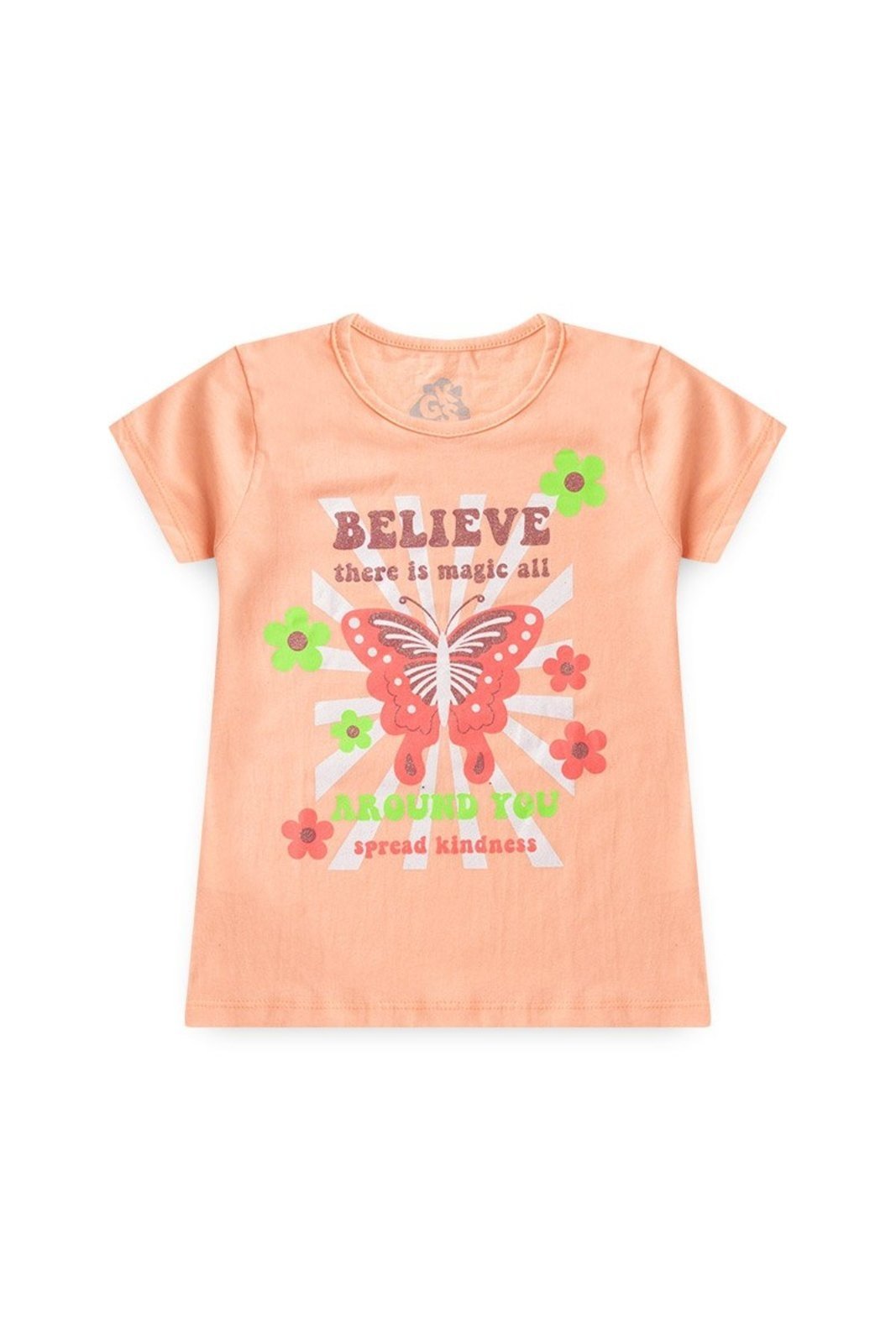 Infantil – Conjunto de Verão para Menina Blusa e Shorts Believe – GKS
