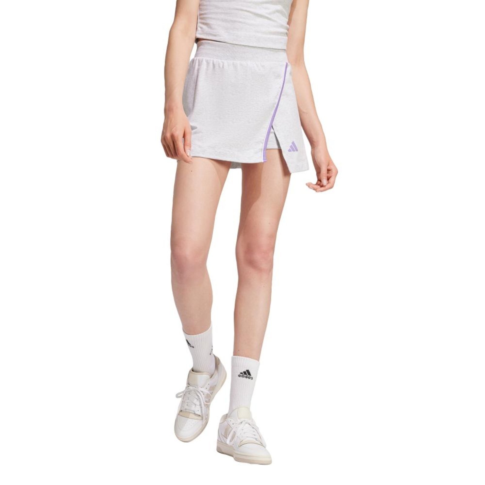 Skort de algodão Color-Pop Essentials adidas Sportswear Cinza