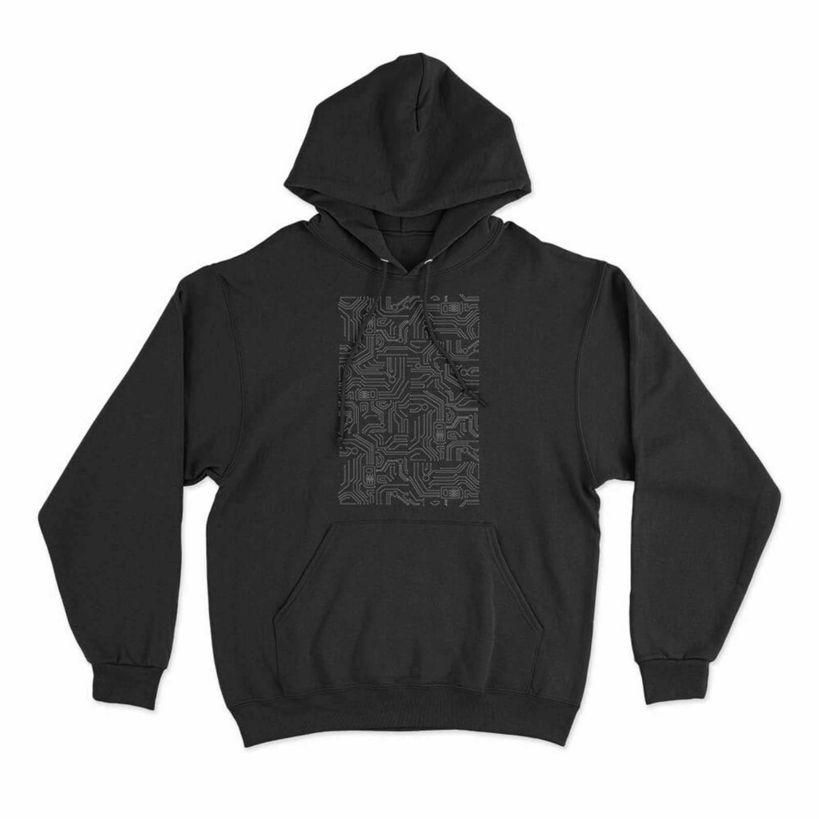 Moletom Com Capuz Circuit Board - Preto - Casual - Studio Geek