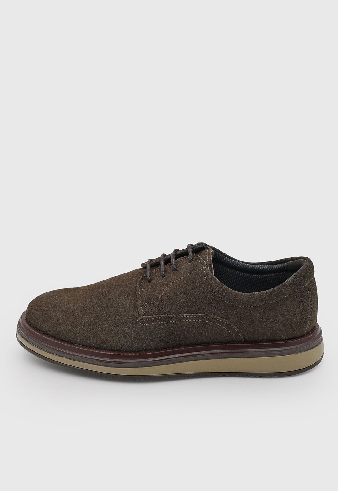 Sapato Casual Masculino Democrata Durant Couro Marrom