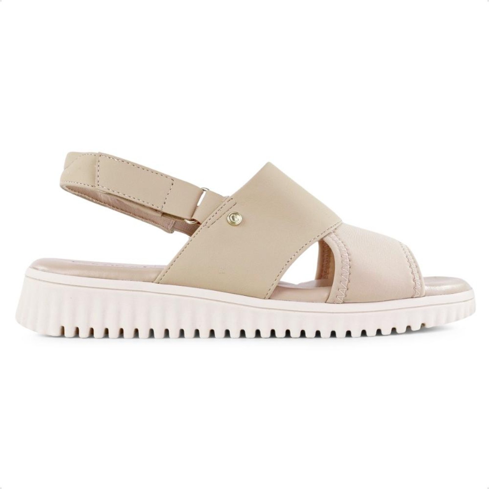 Vista 2 Sandália Comfortflex Total Care Feminina nude Comfortflex nude