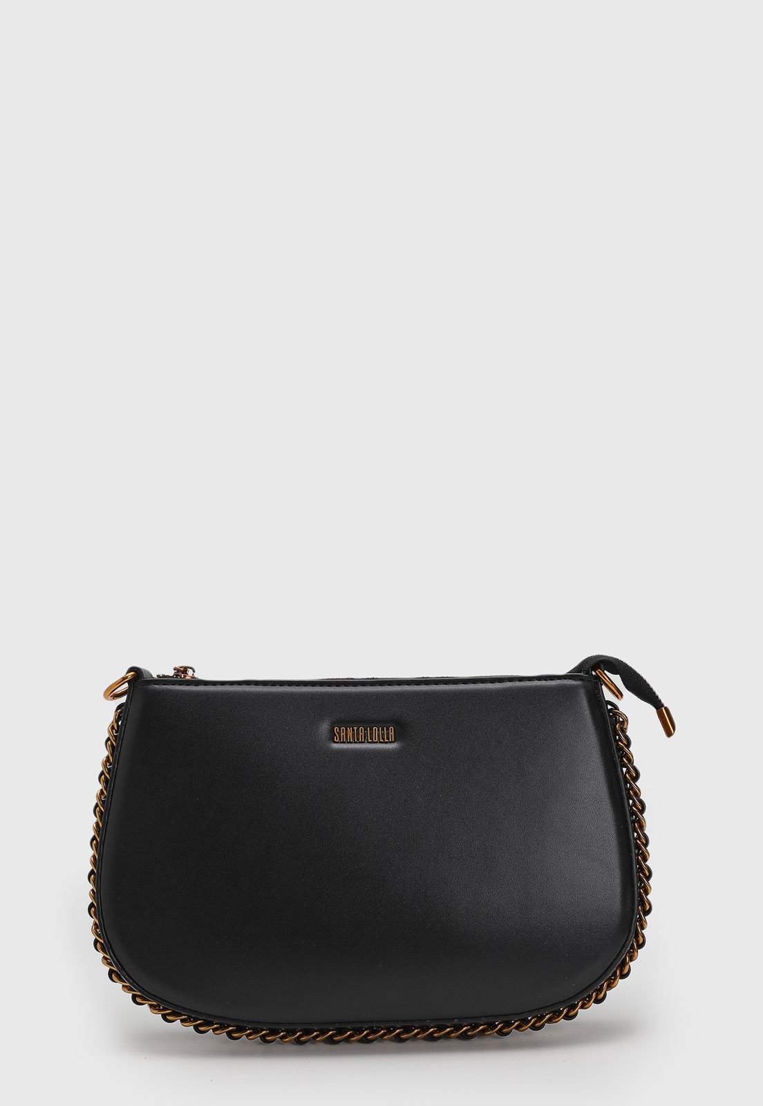 Bolsa Santa Lolla Alça Corrente Preta