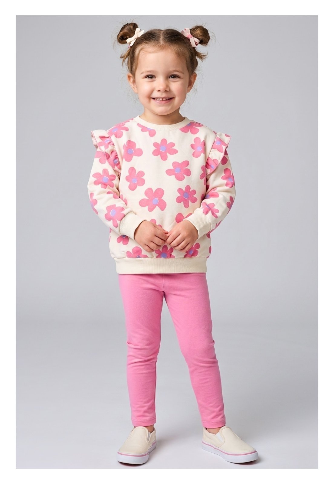 Infantil - Conjunto Bem Vestir Feminino Flores